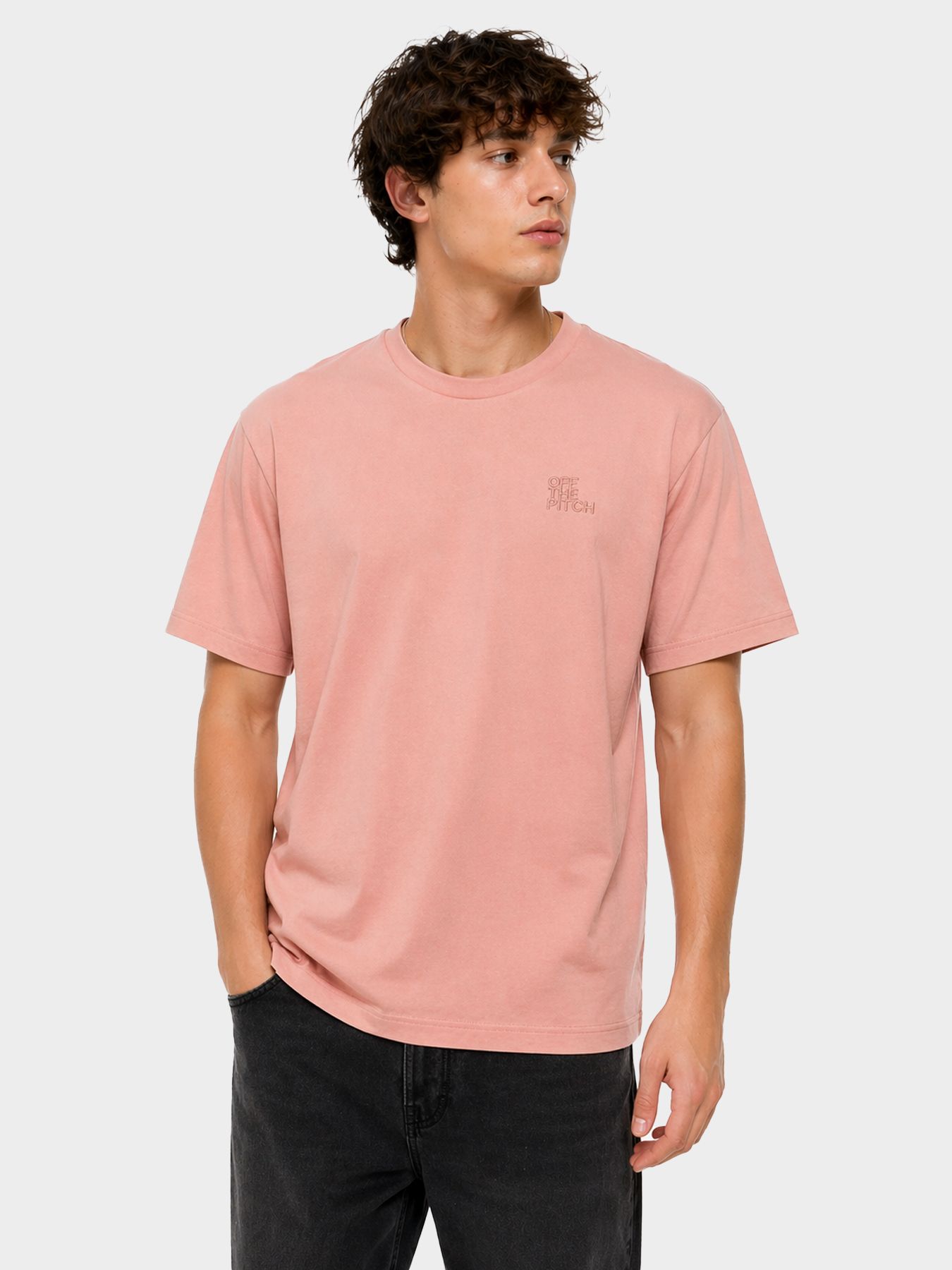 Off The Pitch Blossom slim fit tee Misty Rose 00117938-354