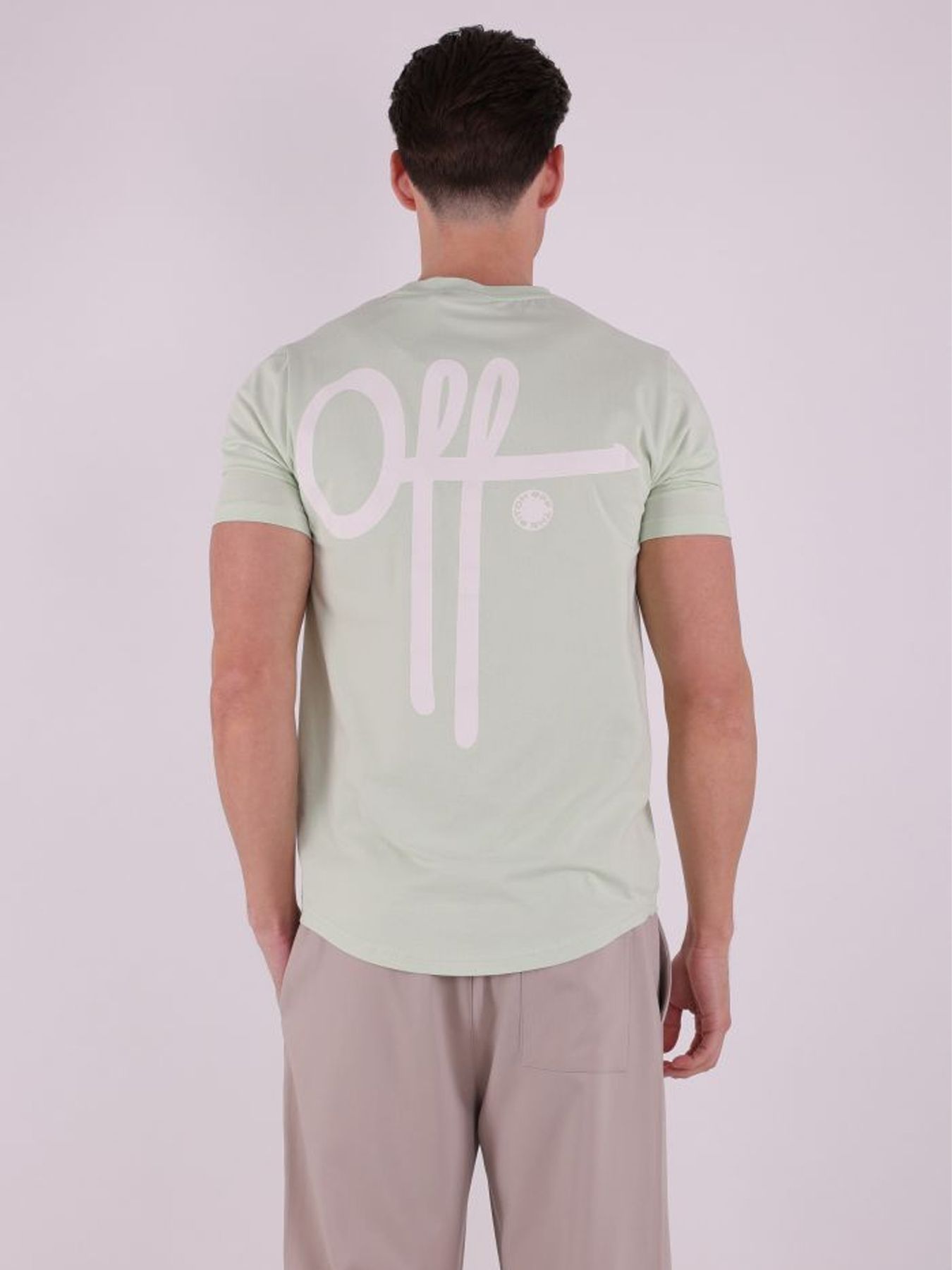 Off The Pitch Fullstop slim fit tee Pastel Green 2900165582077