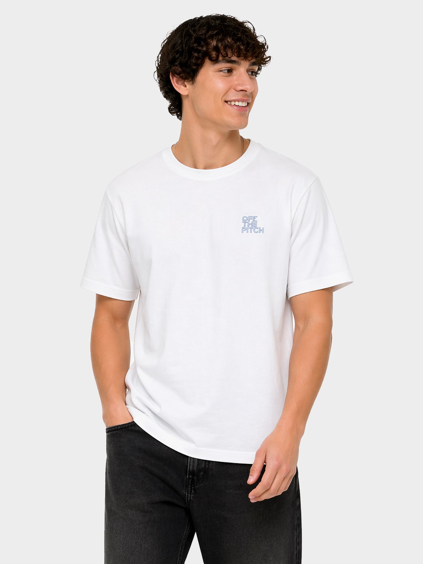 Off The Pitch Fullstop slim fit tee White 00117941-900