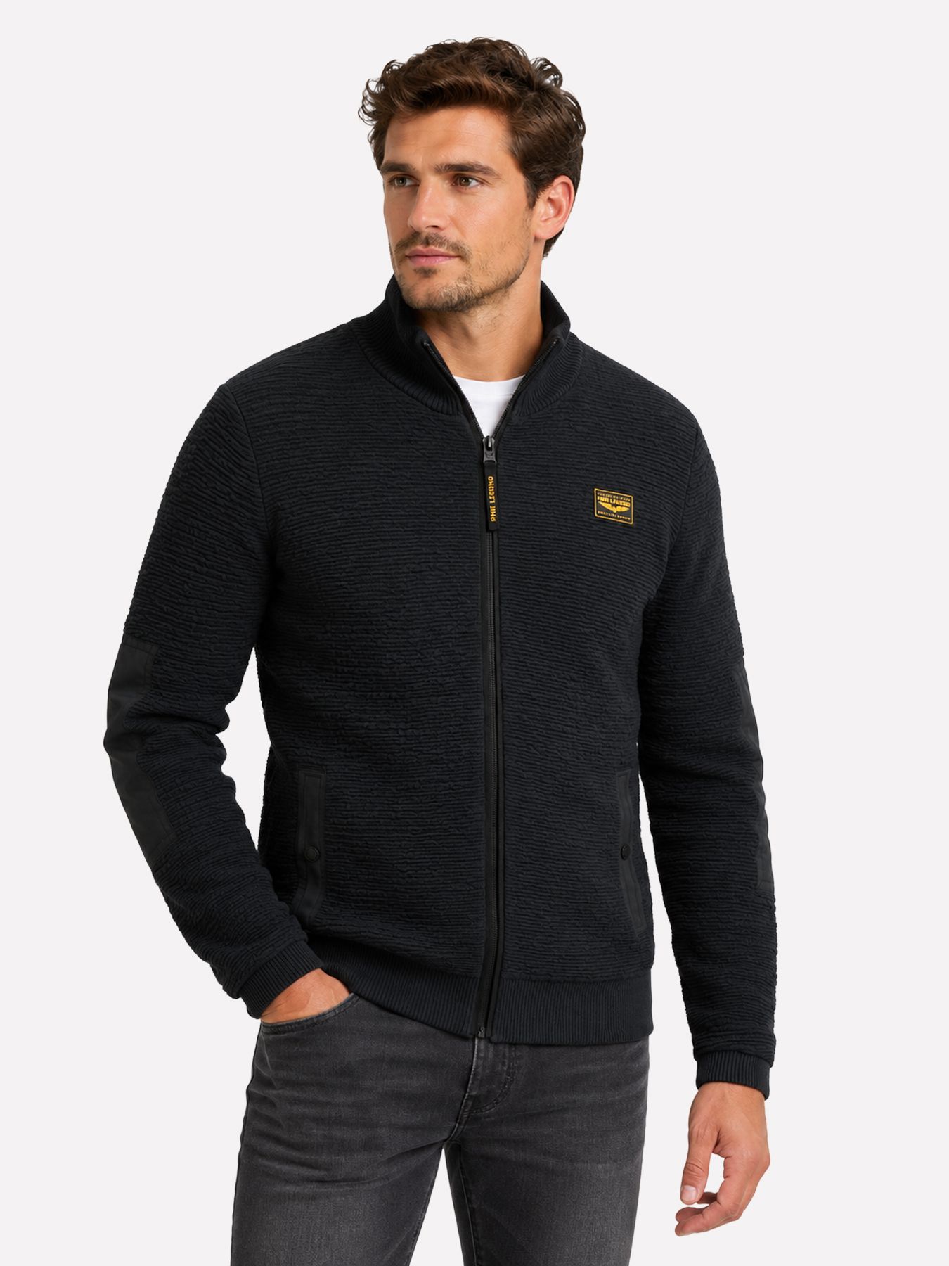 Pme Legend Zip jacket texture yarn Salute 00117944-5281