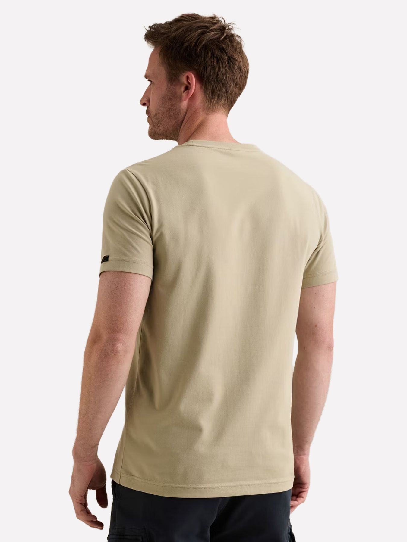 Pme Legend Short sleeve r-neck cotton elastan Abbey Stone 2900165593028