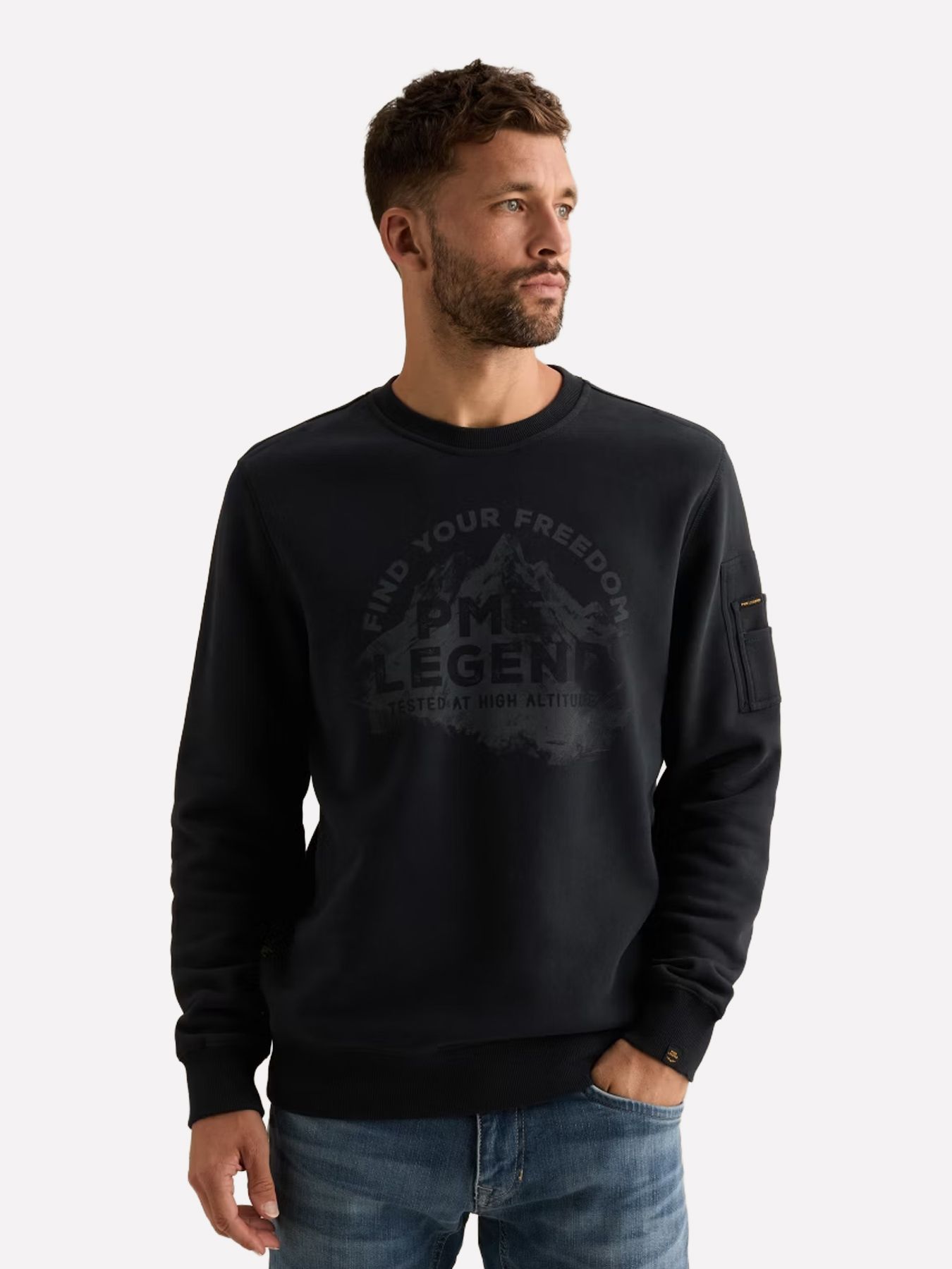 Pme Legend Crewneck peach fleece Salute 00117948-5281