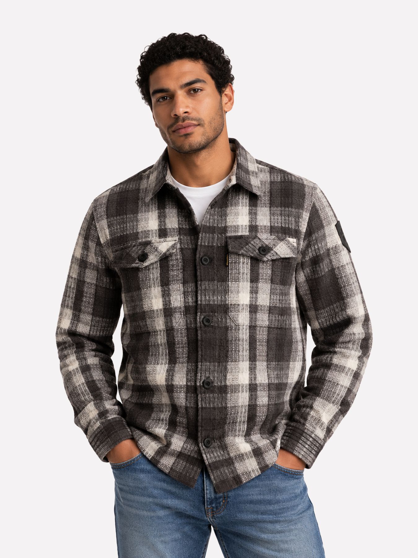 Pme Legend Long sleeve shirt Yarn Dyed Check Obsidian 00117956-9140