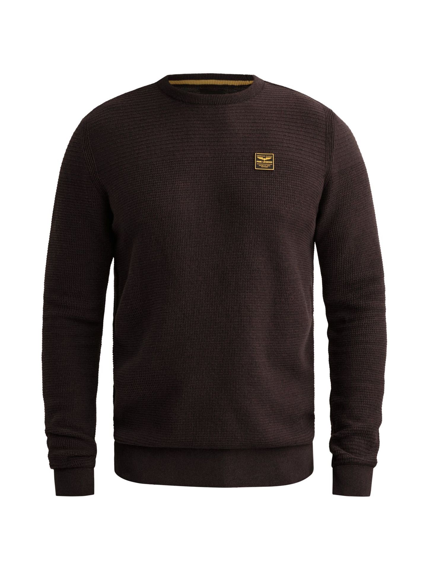 Pme Legend R-neck cotton mouline Dark Aubergine 00117968-4357