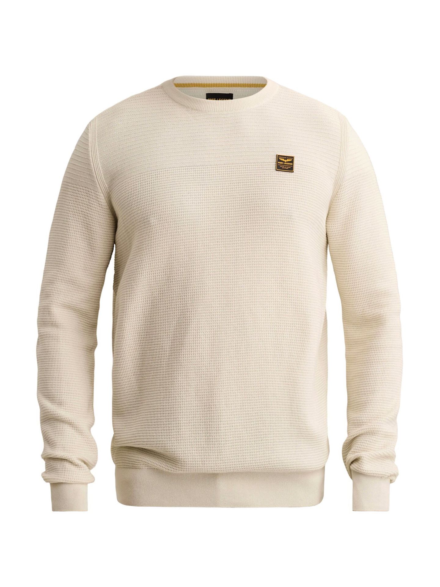 Pme Legend R-neck cotton mouline Bone White 00117968-7013