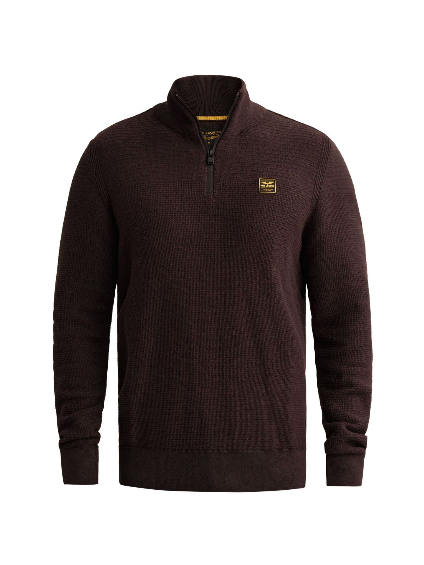 Pme Legend Half zip collar cotton mouline (or Dark Aubergine 00117969-4357