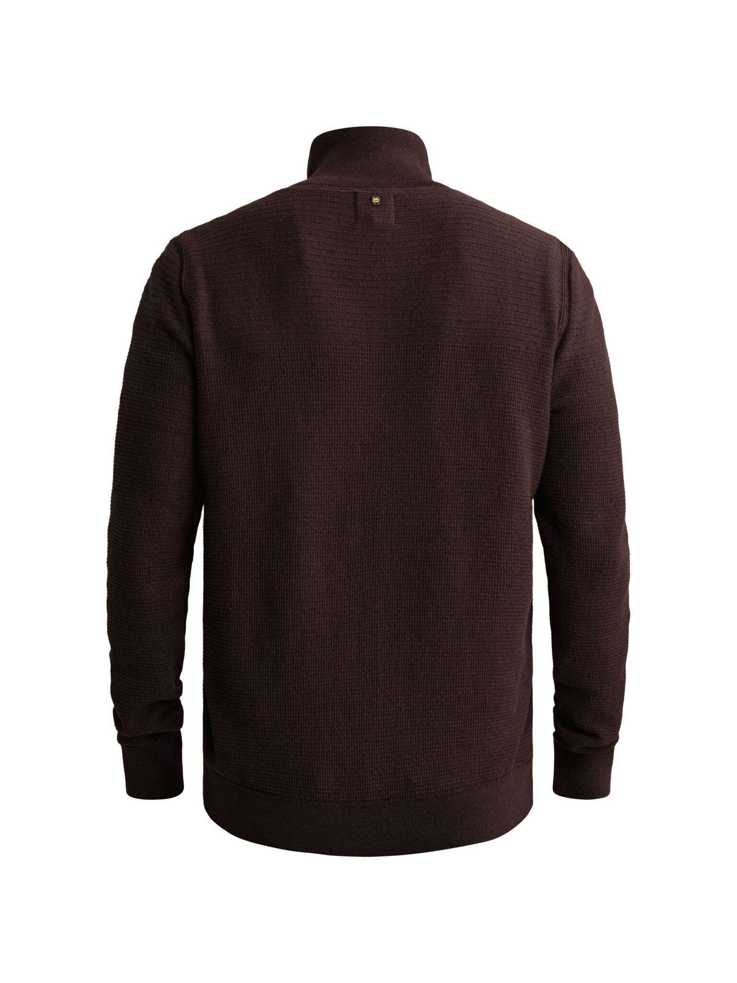 Pme Legend Half zip collar cotton mouline (or Dark Aubergine 2900165628041
