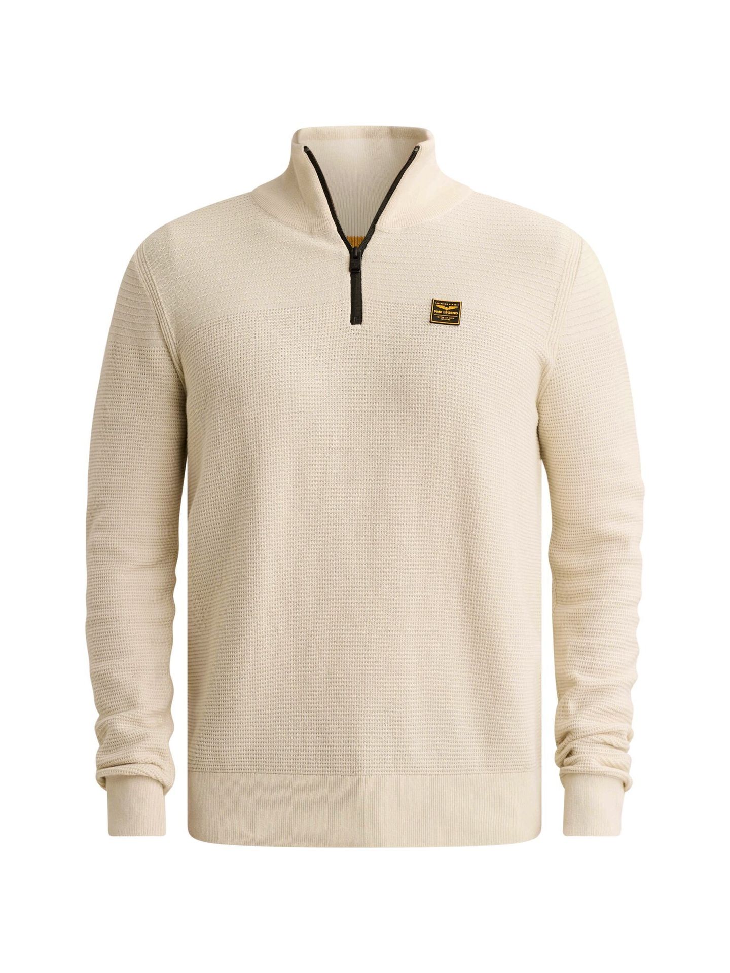 Pme Legend Half zip collar cotton mouline (or Bone White 00117969-7013