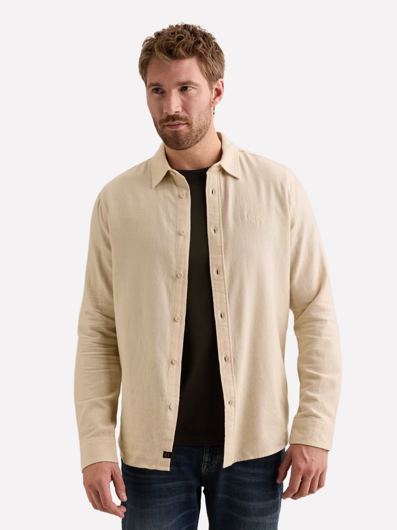 Pme Legend Long sleeve shirt Yarn dye Bone White 00117970-7013