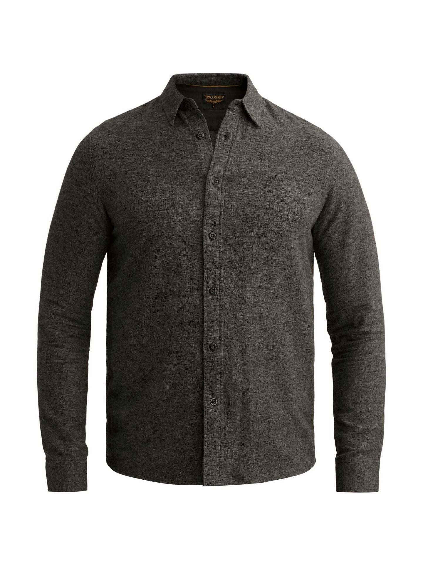 Pme Legend Long sleeve shirt Yarn dye Jet Black 2900165633038