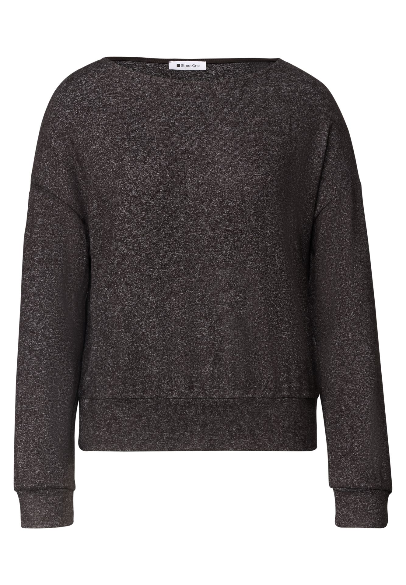 Street-One A325836 LTD QR soft shirt w.bottom black coffee mel. 00118008-EKA19000200000988