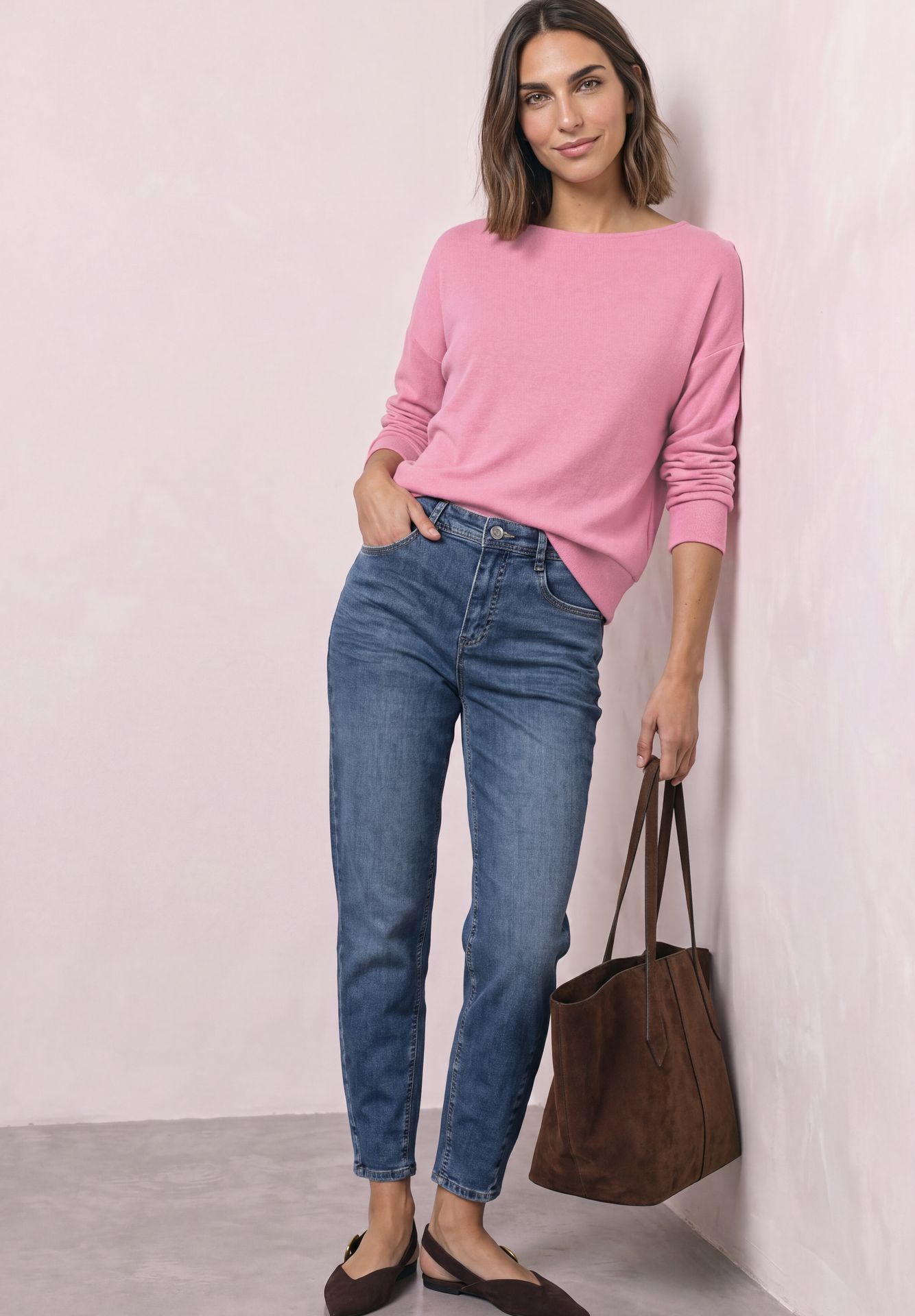 Street-One A325836 LTD QR soft shirt w.bottom warm blush mel. 2900165706022