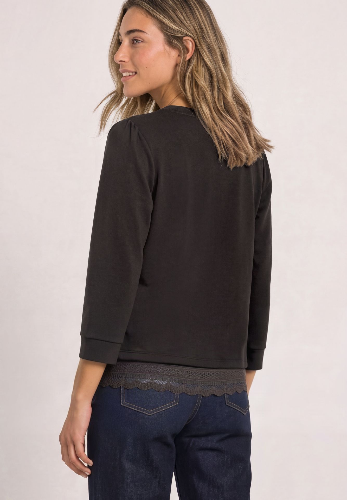 Street-One A325841 LTD QR style w.lace bottom black coffee 2900165712023