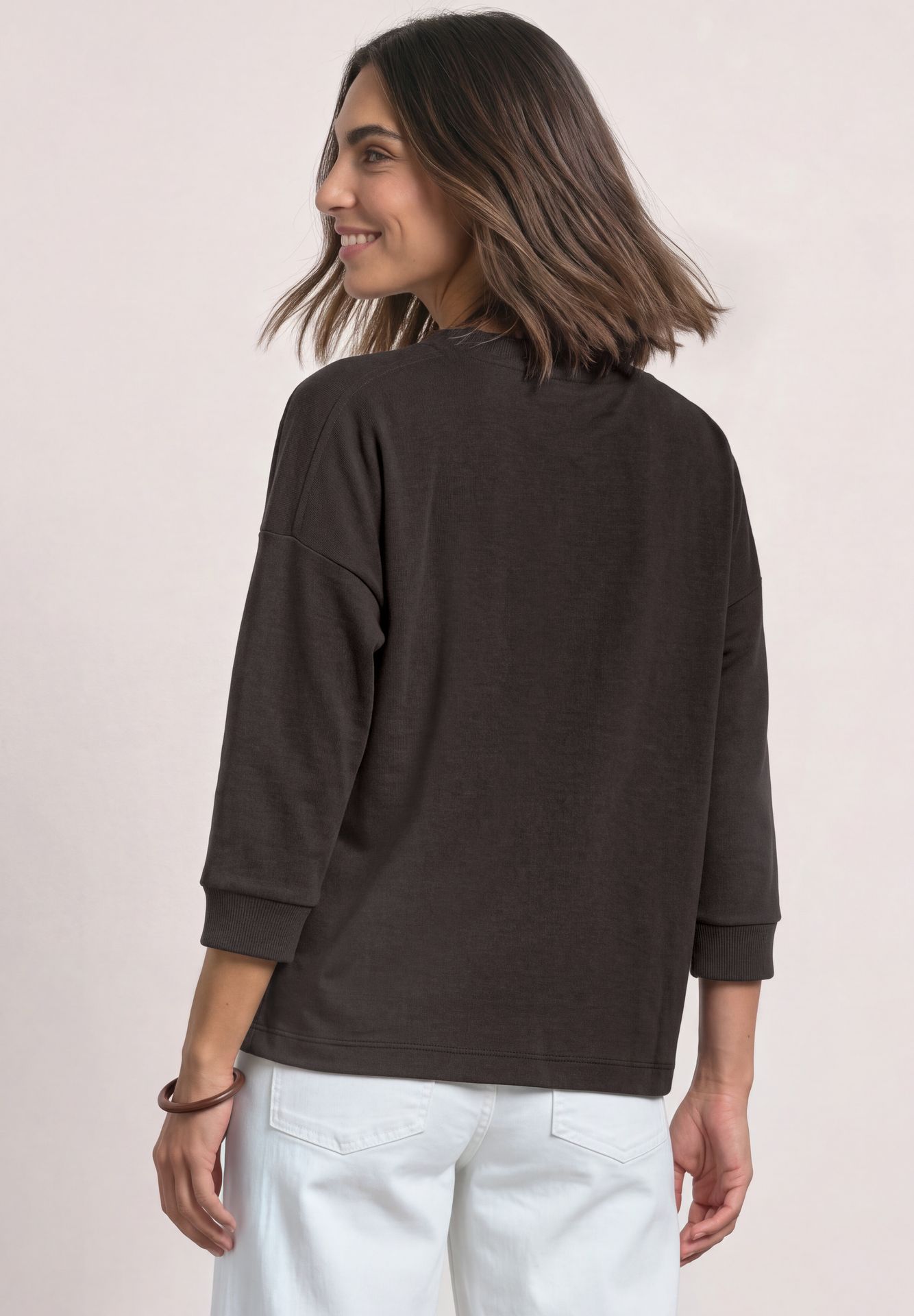 Street-One A325842 LTD QR u-boat shirt w.rib c black coffee 2900165715055