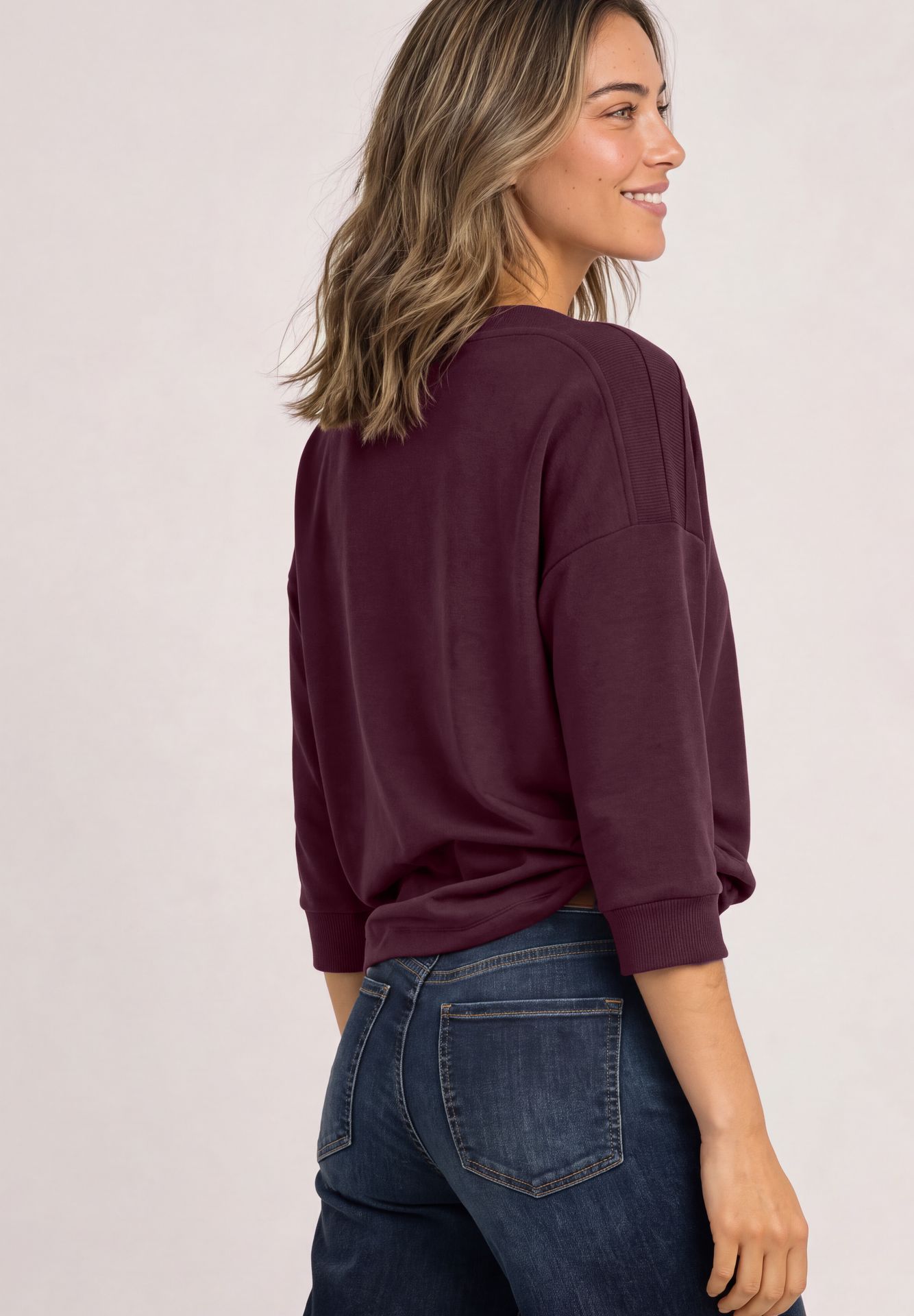 Street-One A325842 LTD QR u-boat shirt w.rib c rustic rouge 2900165713068