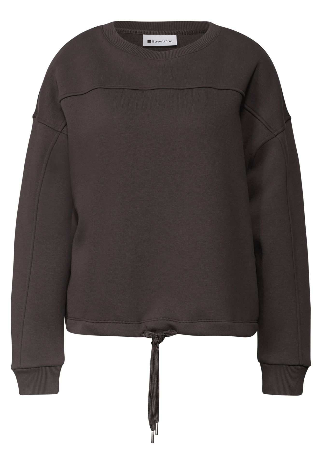 Street-One A304076 Crewneck w. Dividing Seam black coffee 00118045-EKA19000200000957