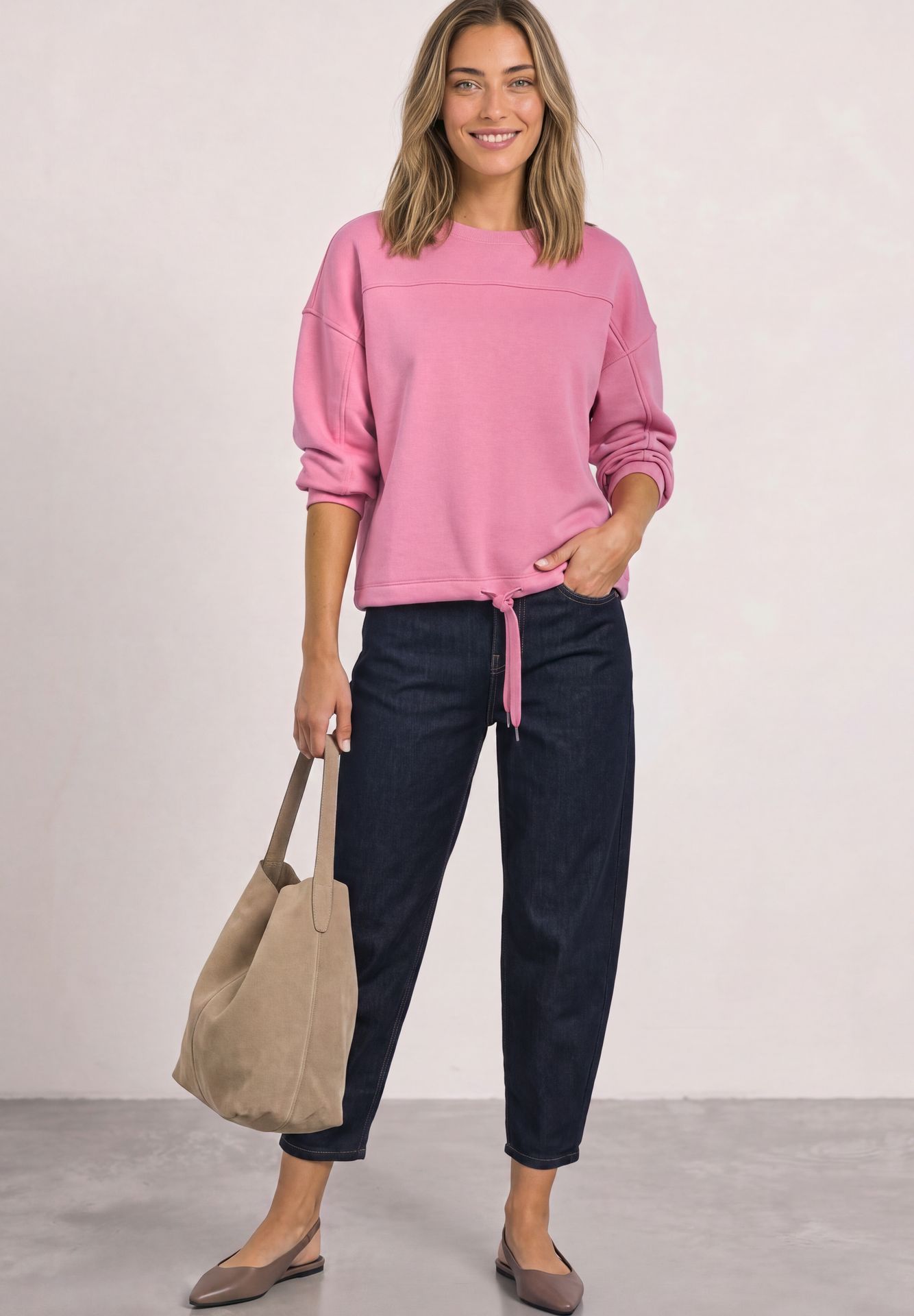 Street-One A304076 Crewneck w. Dividing Seam warm blush 2900165767054