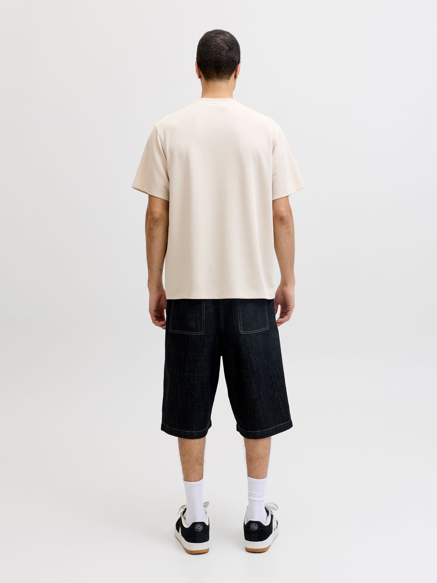 Jack & Jones JCOSPONGYTEE SS CREW NECK SMU Moonbeam/SLIM 2900165906033