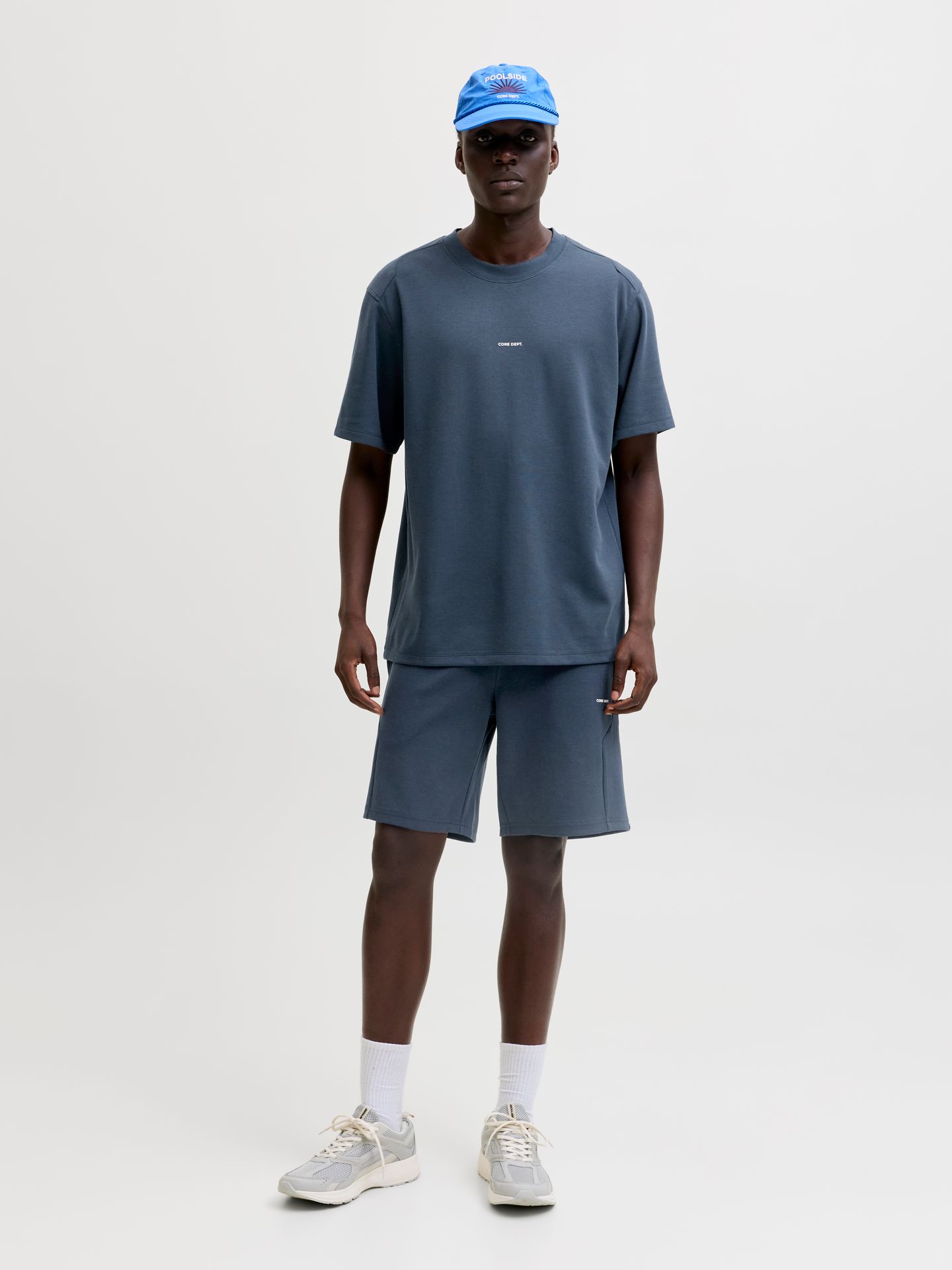 Jack & Jones JCOSPONGYTEE SS CREW NECK SMU Outer Space/SET WITH TOP 2900165908044