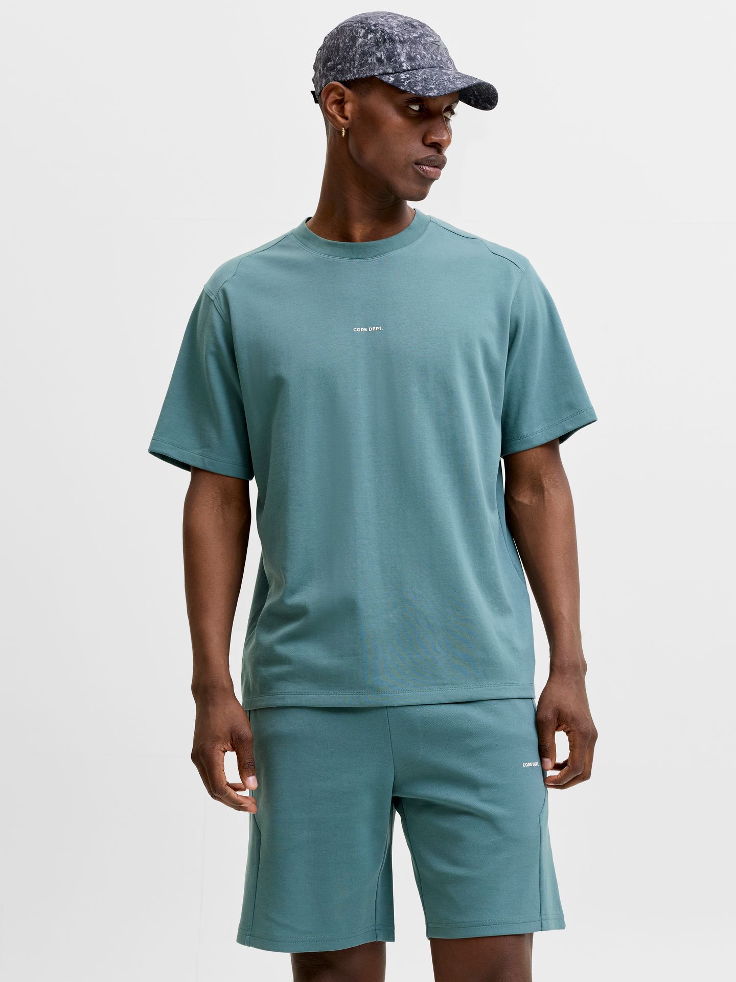 Jack & Jones JCOSPONGYTEE SS CREW NECK SMU North Atlantic/SET WITH TOP 2900165907016