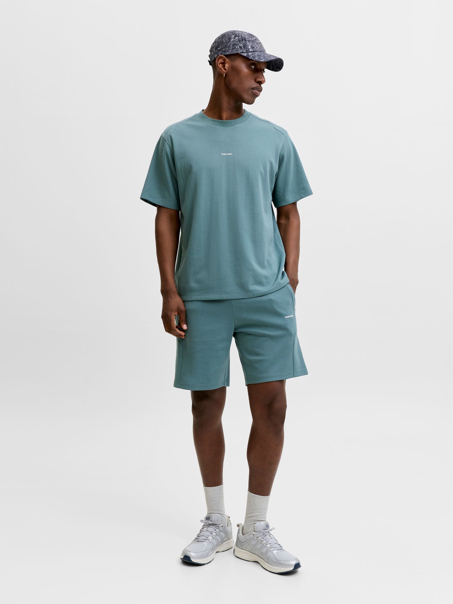 Jack & Jones JCOSPONGYTEE SS CREW NECK SMU North Atlantic/SET WITH TOP 2900165907016