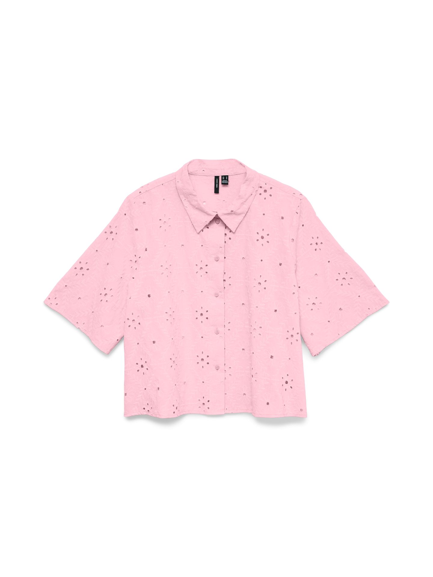Vero Moda VMELIZA SHORT 2/4 SLEEVE SHIRT WVN Pink-A-Boo 00118107-EKA26011400002668