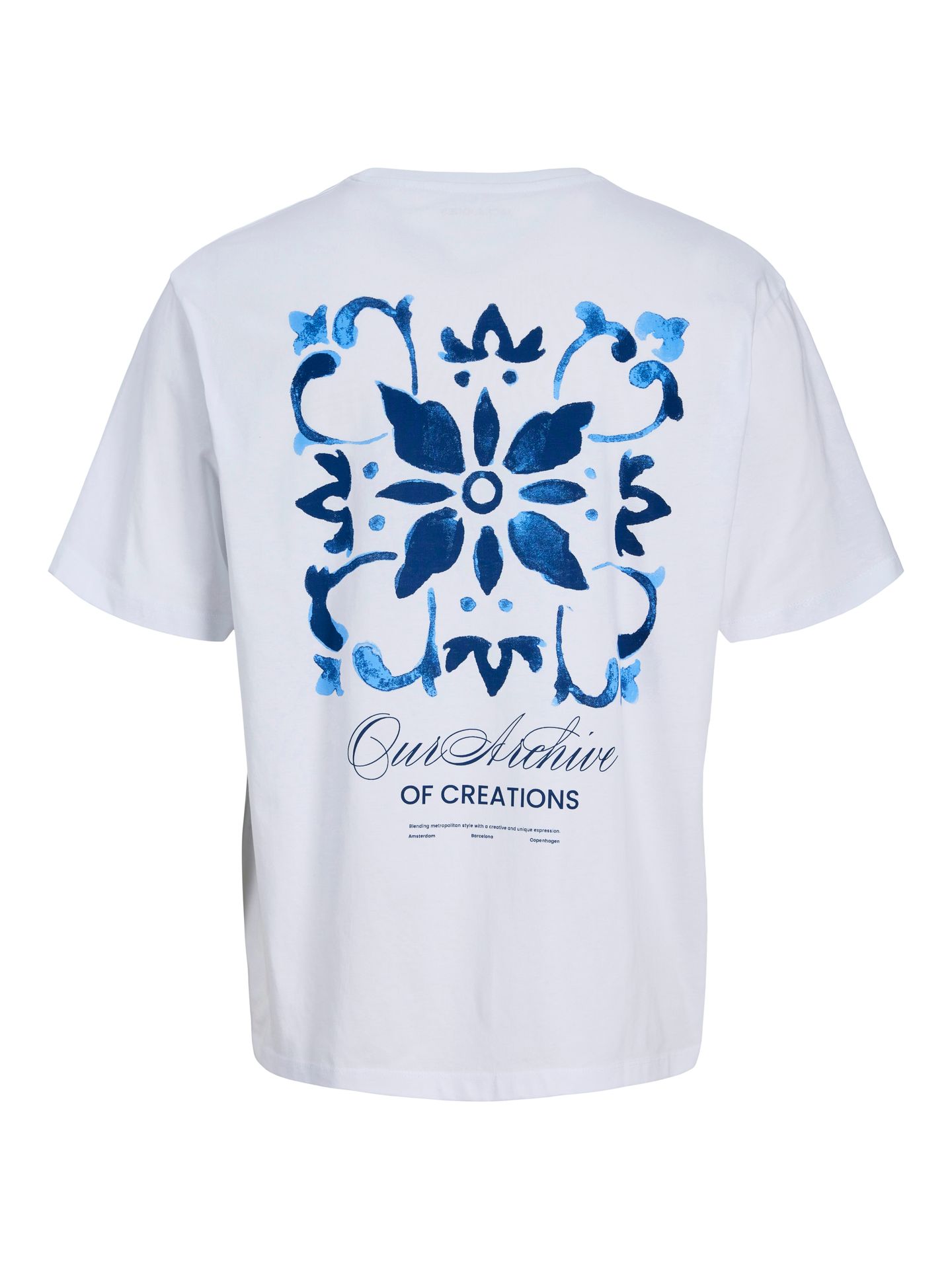 Jack & Jones JJART PRINT TEE SS CREW NECK JNR Bright White 2900165911044