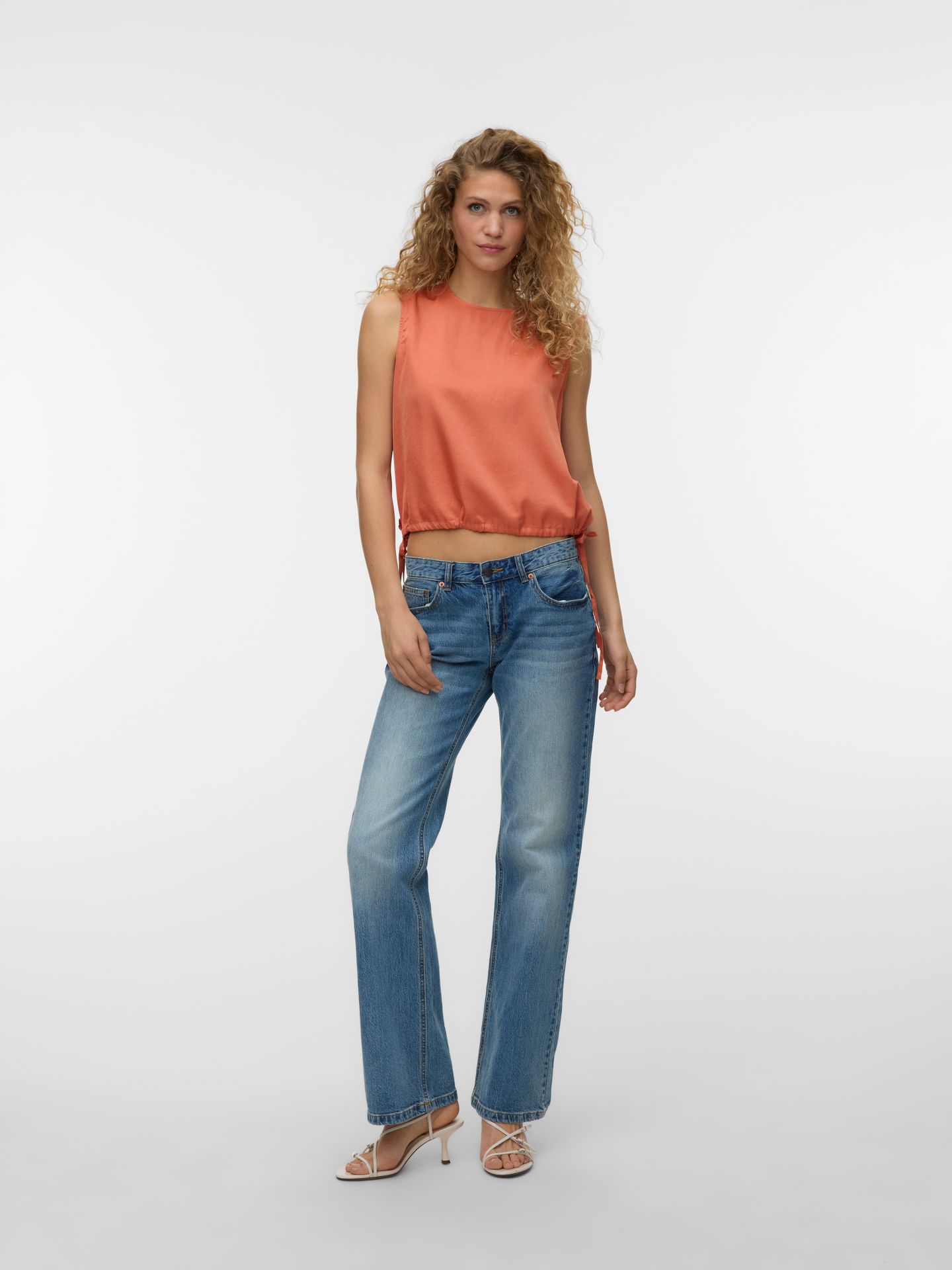 Vero Moda VMMIRA SL SHORT TOP WVN Langoustino 2900165916018