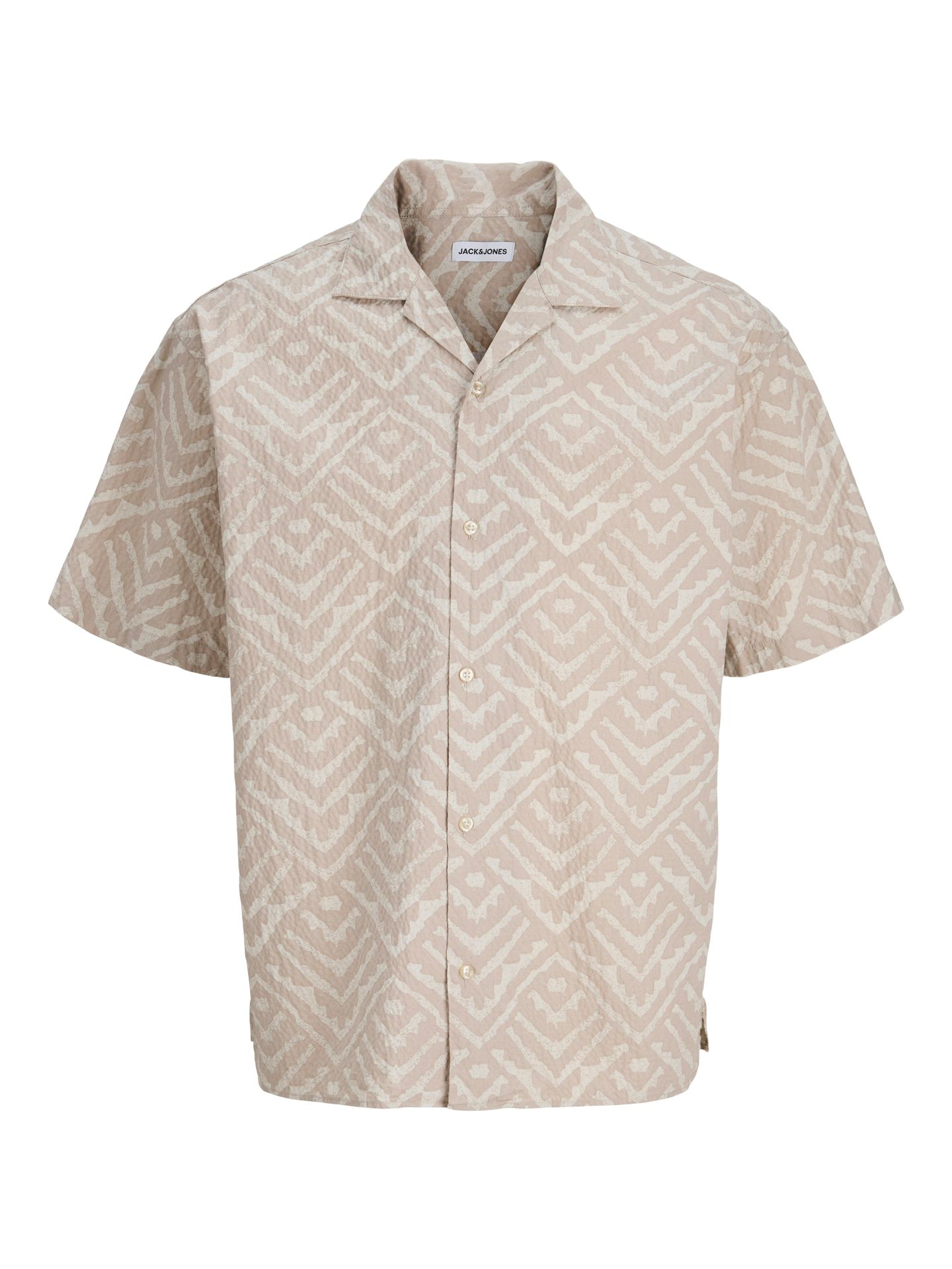 Jack & Jones JJMILO SEERSUCKER RESORT SHIRT SS Moonbeam/SLIM 00118114-EKA26011400001140