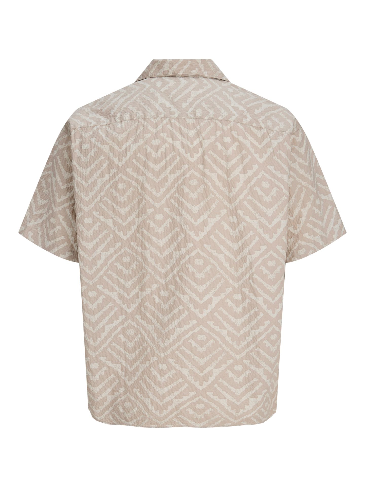 Jack & Jones JJMILO SEERSUCKER RESORT SHIRT SS Moonbeam/SLIM 2900165922026