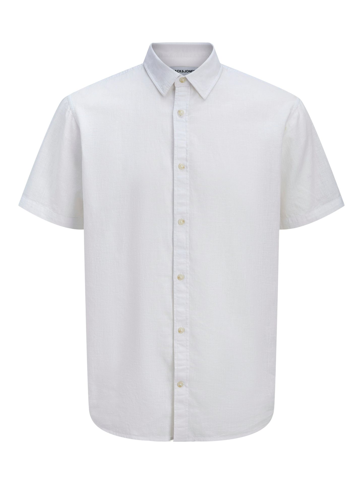 Jack & Jones JJESUMMER LINEN BLEND SHIRT S/S SN White 00118115-EKA26011400000309