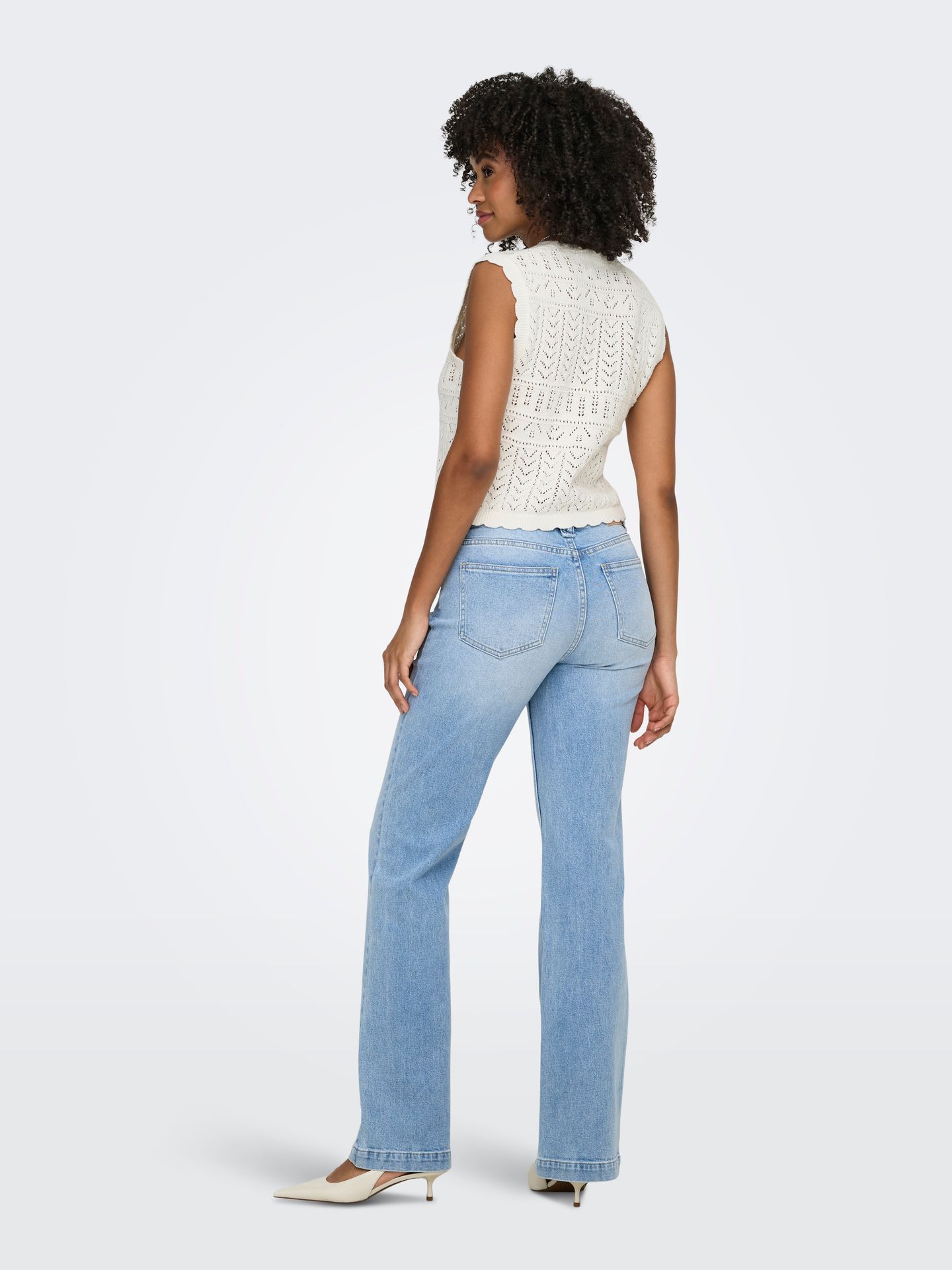 Only ONLIRINA V-NECK BUTTON VEST KNT NOO Cloud Dancer 2900165958018