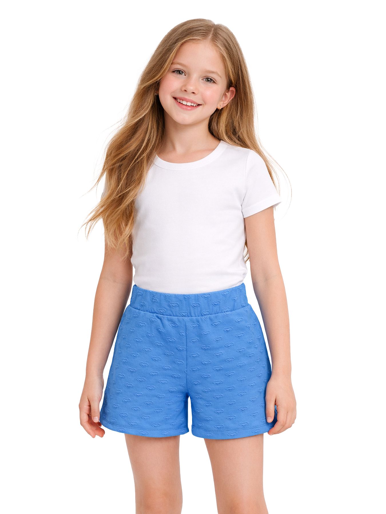 Only KOGSIMONE WIDE HEART SHORTS SWT Ultramarine/MELANGE 2900165942055