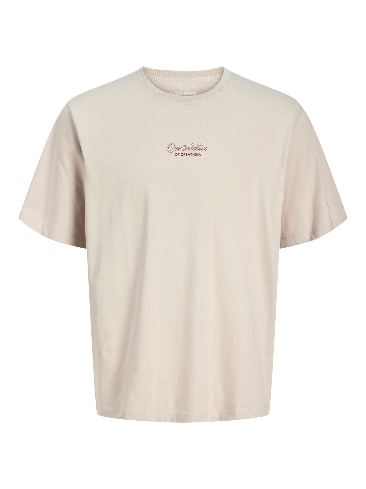 Jack & Jones JJART PRINT TEE SS CREW NECK Moonbeam 00118118-EKA26011400000733