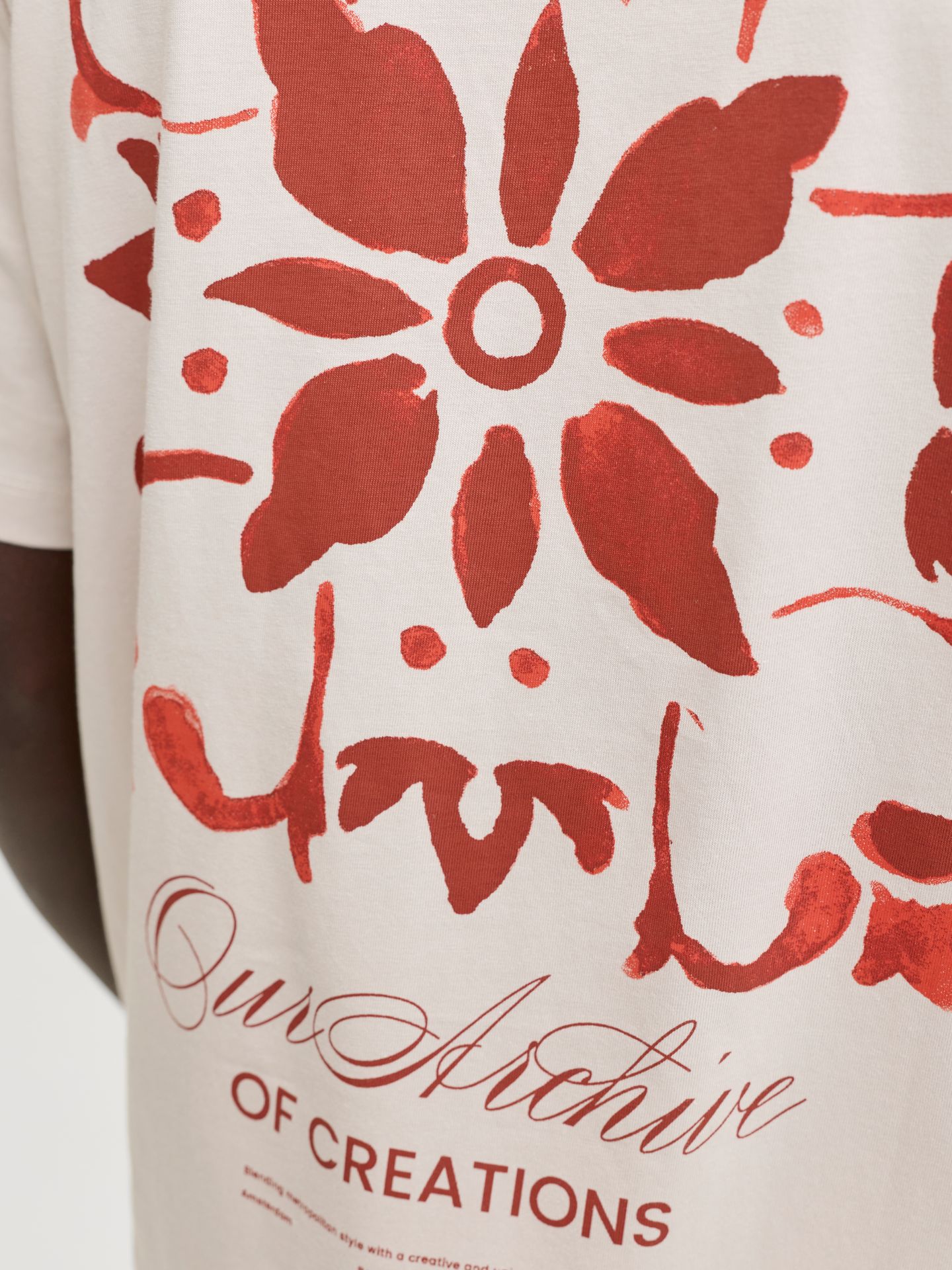 Jack & Jones JJART PRINT TEE SS CREW NECK Moonbeam 2900165946053