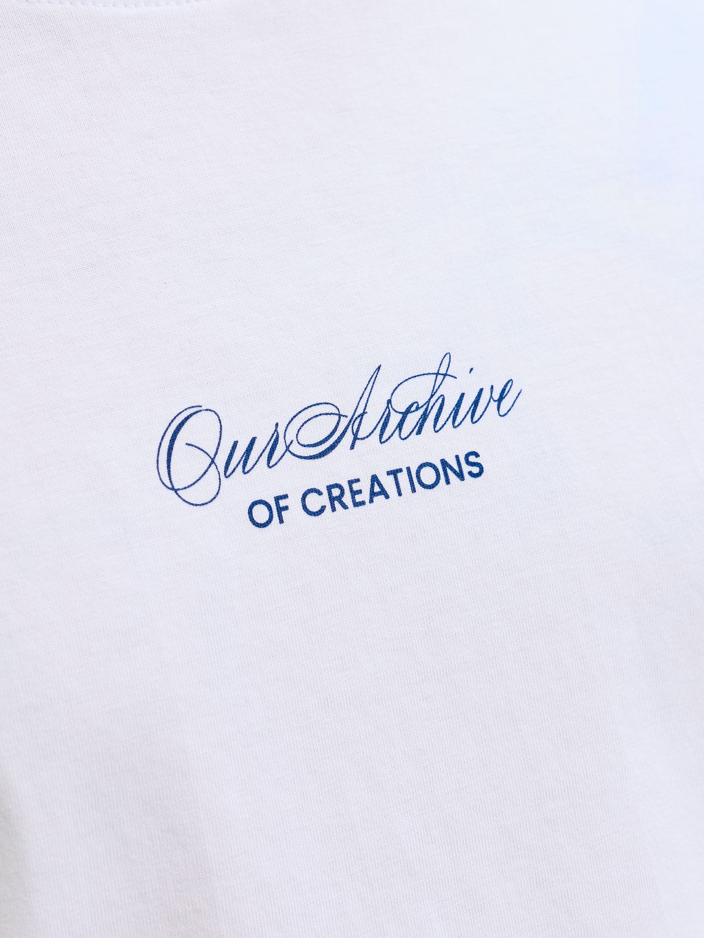Jack & Jones JJART PRINT TEE SS CREW NECK Bright White 2900165945049