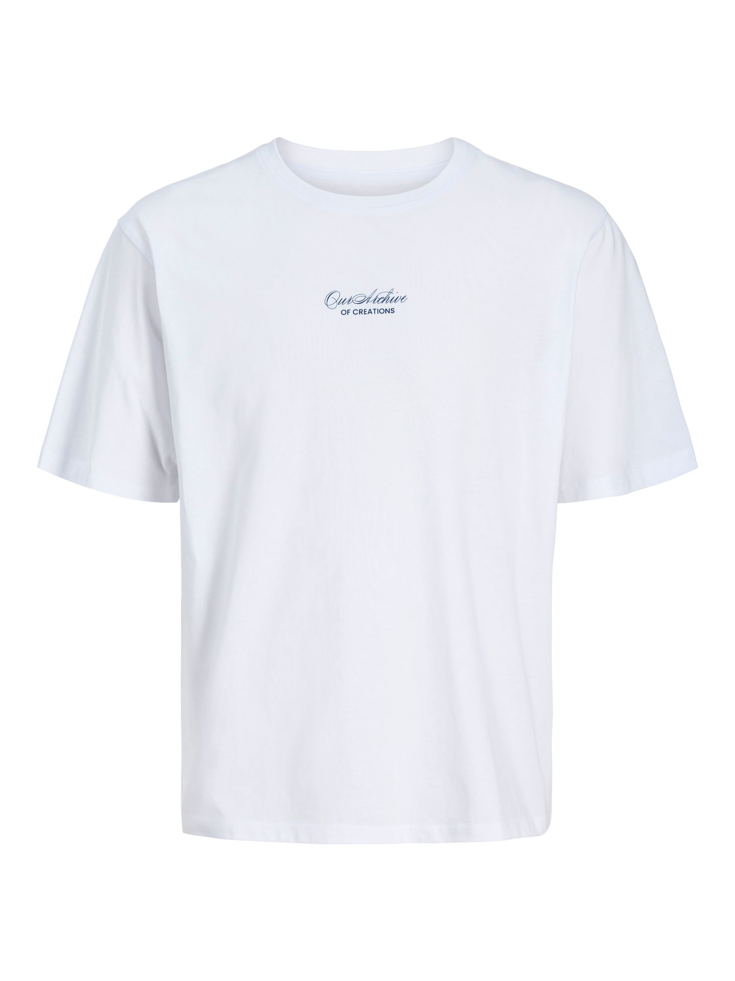 Jack & Jones JJART PRINT TEE SS CREW NECK Bright White 2900165945049
