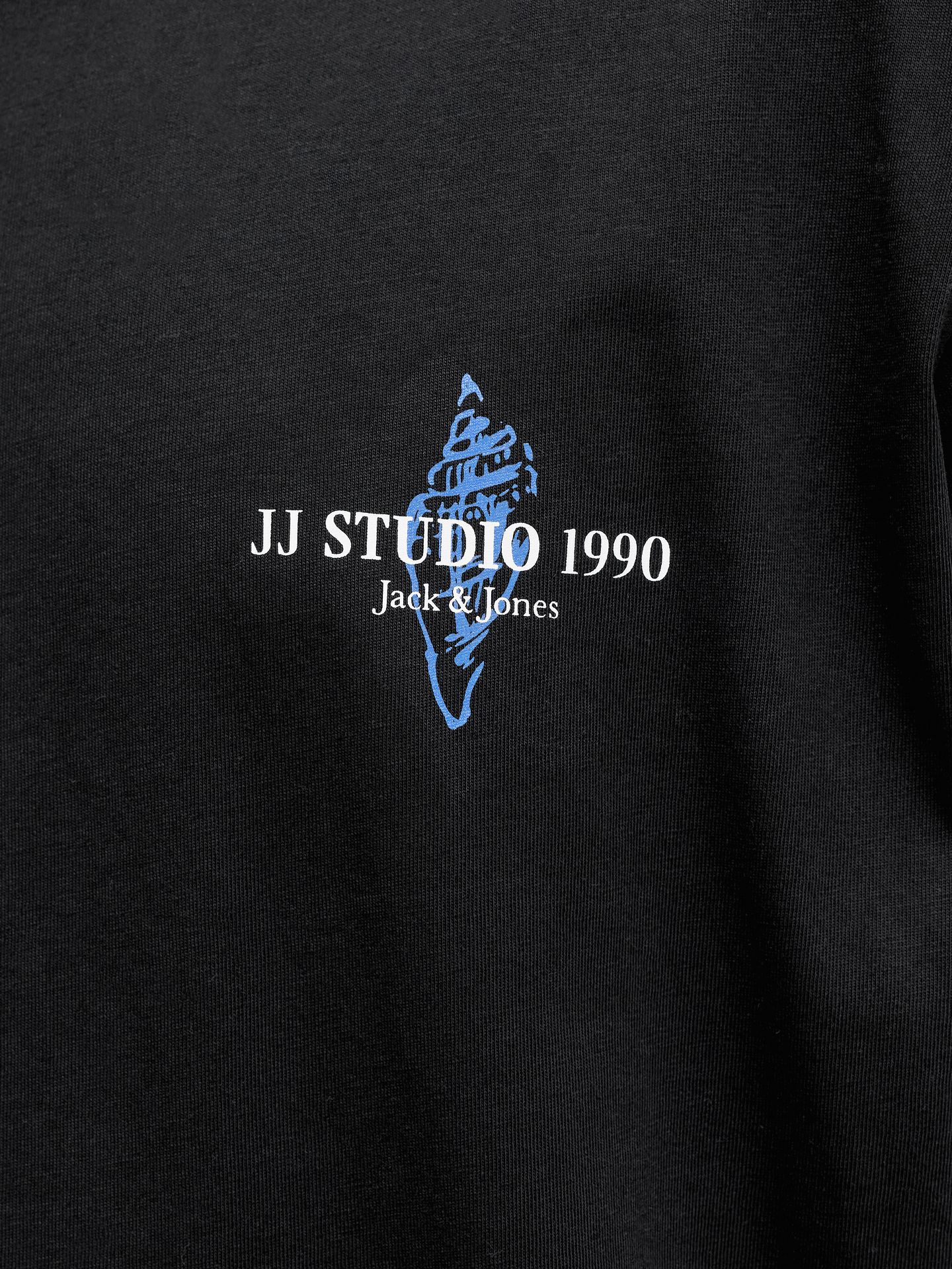 Jack & Jones JJCORALS TEE SS CREW NECK Black 2900165950036