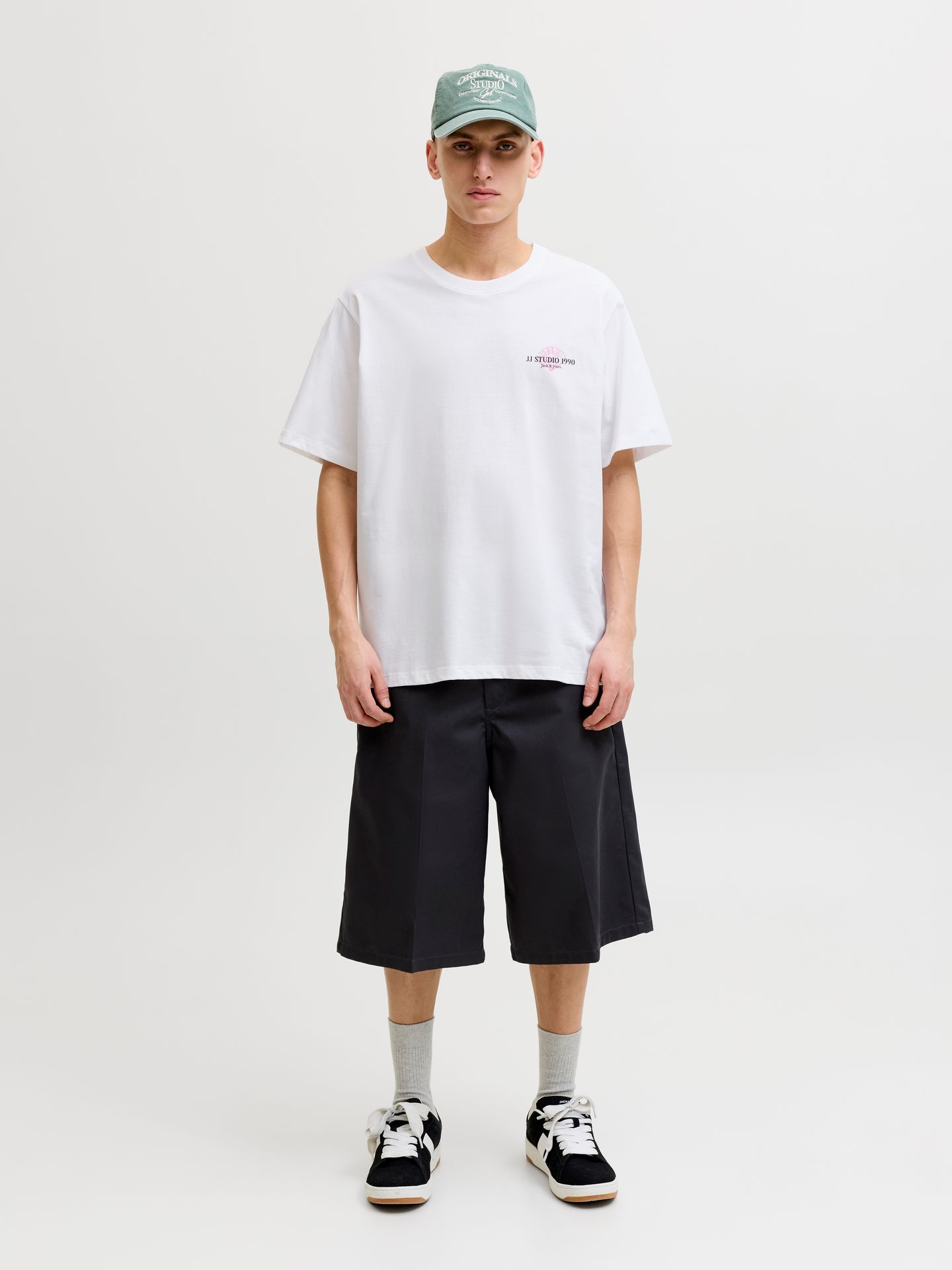 Jack & Jones JJCORALS TEE SS CREW NECK Bright White 2900165951026