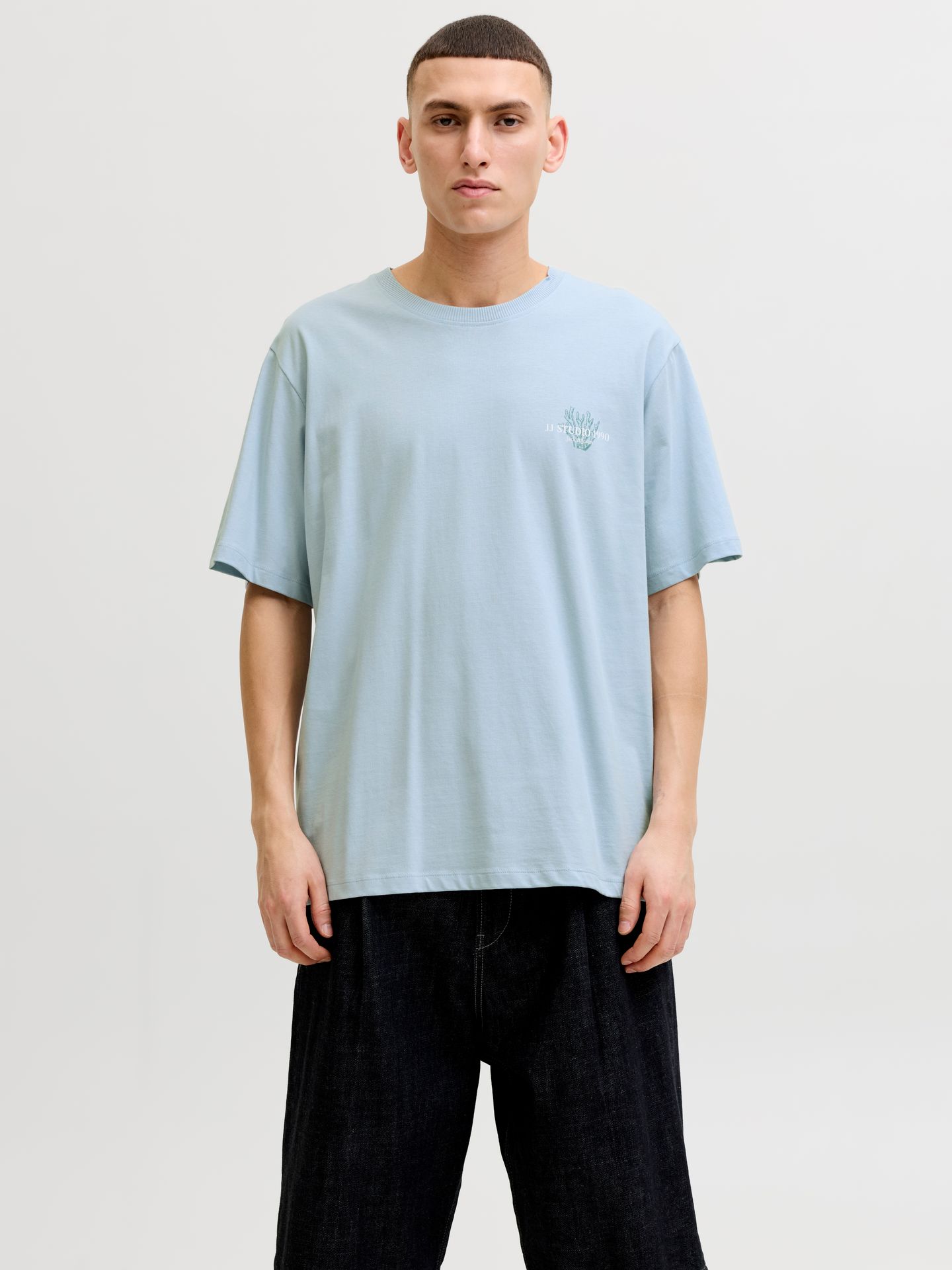 Jack & Jones JJCORALS TEE SS CREW NECK Celestial Blue 00118120-EKA26011400003219