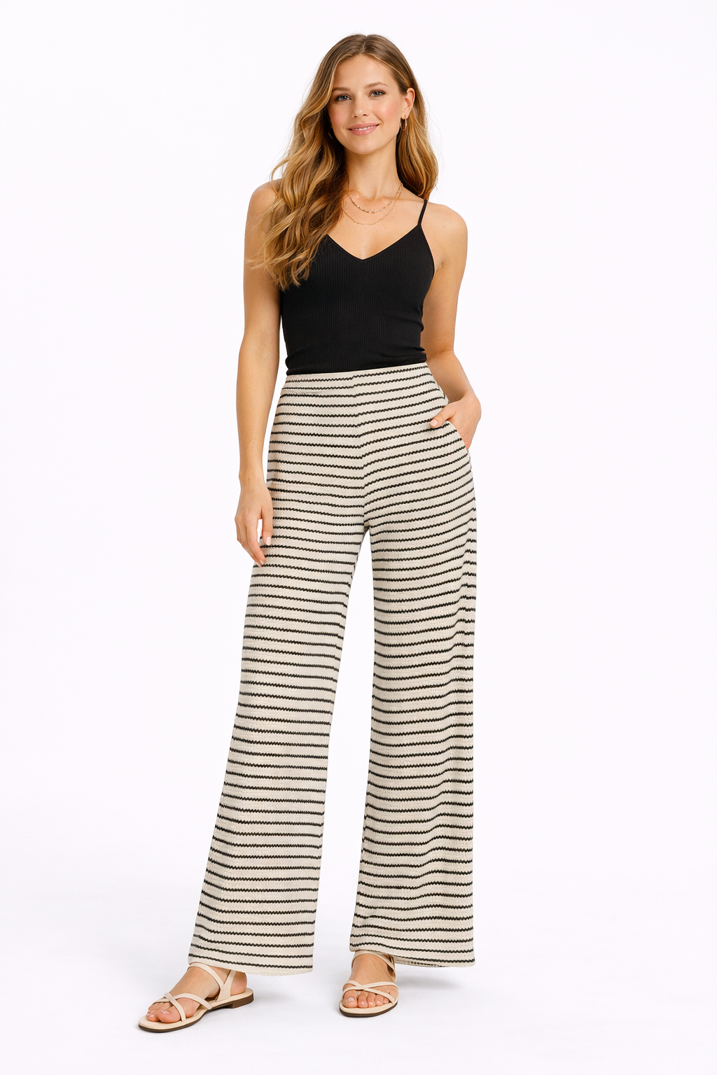 Vero Moda VMOHIA HW PANT JRS Birch/Dicte 2900165955017