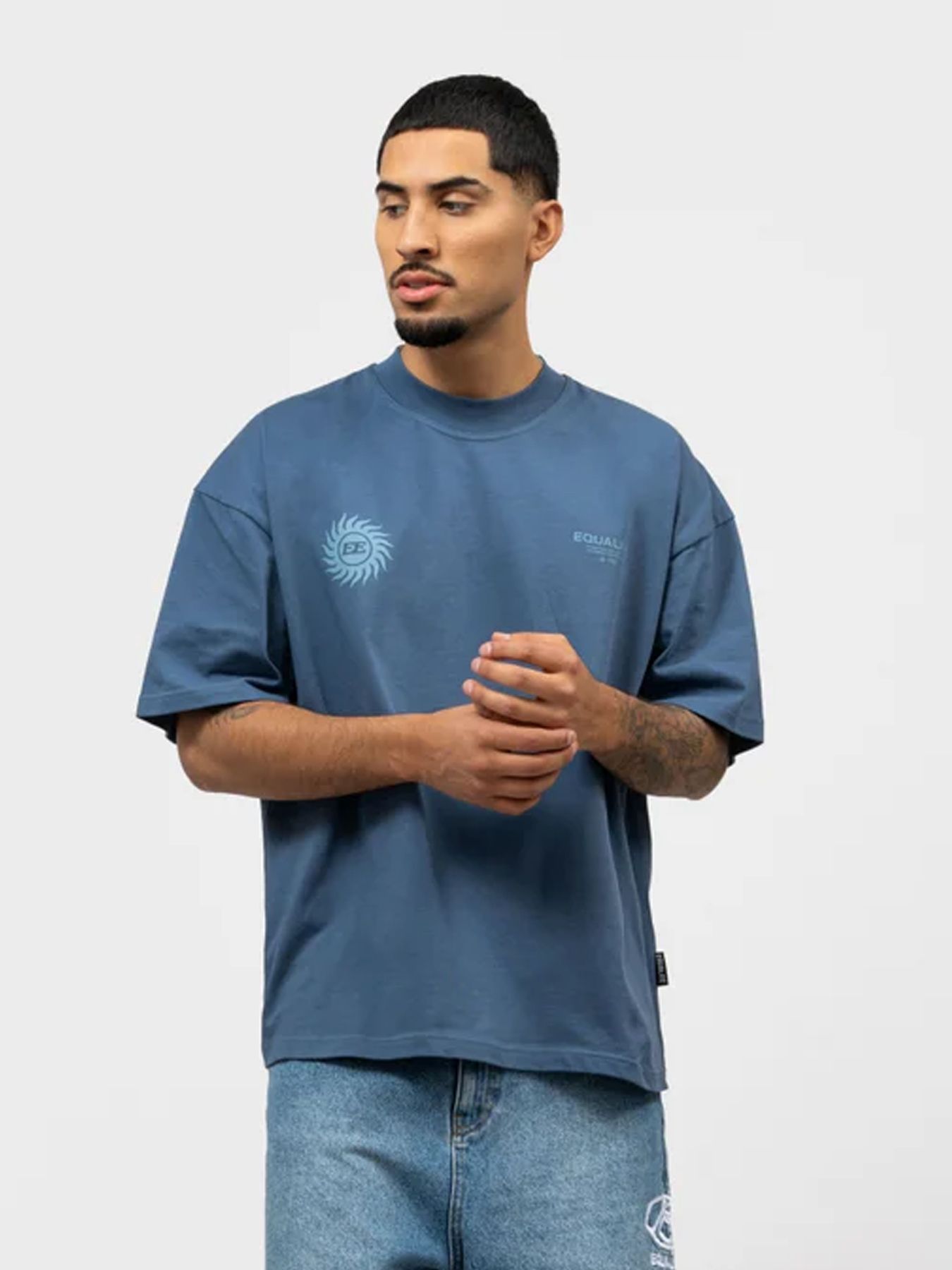 EqualitÃ© Sunny boxy fit tee Navy 00118126-599