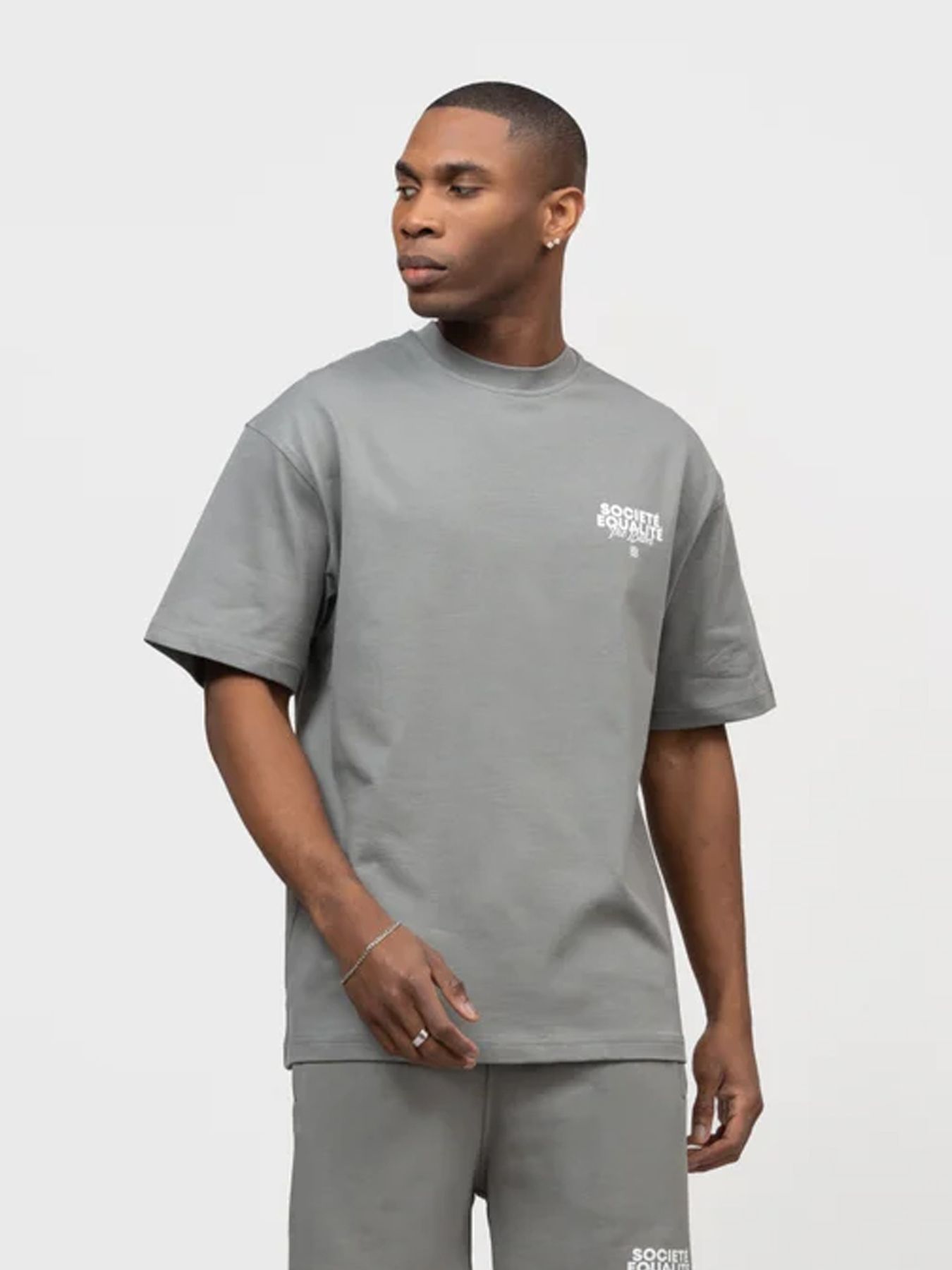 EqualitÃ© Societe 2.0 oversized tee Grey 00118127-961