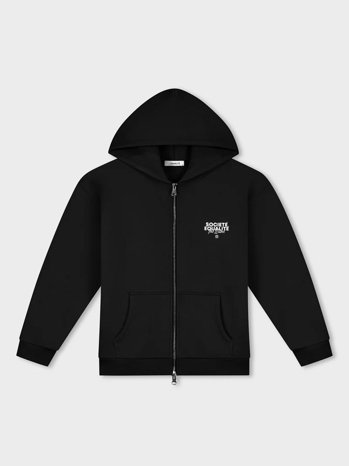 Equalité Societe 2.0 oversized full zip hoodie Black 2900165973073