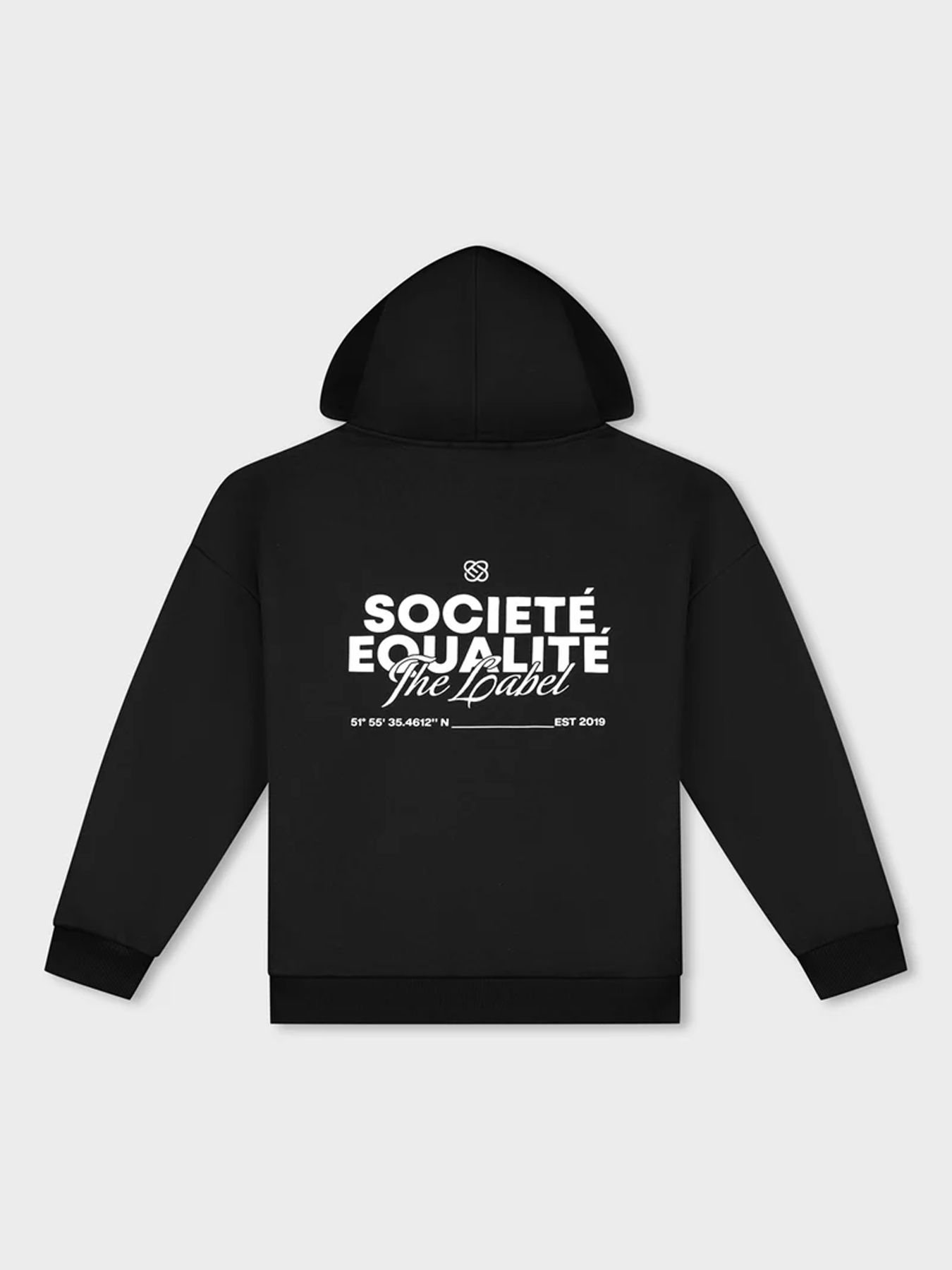 Equalité Societe 2.0 oversized full zip hoodie Black 2900165973073