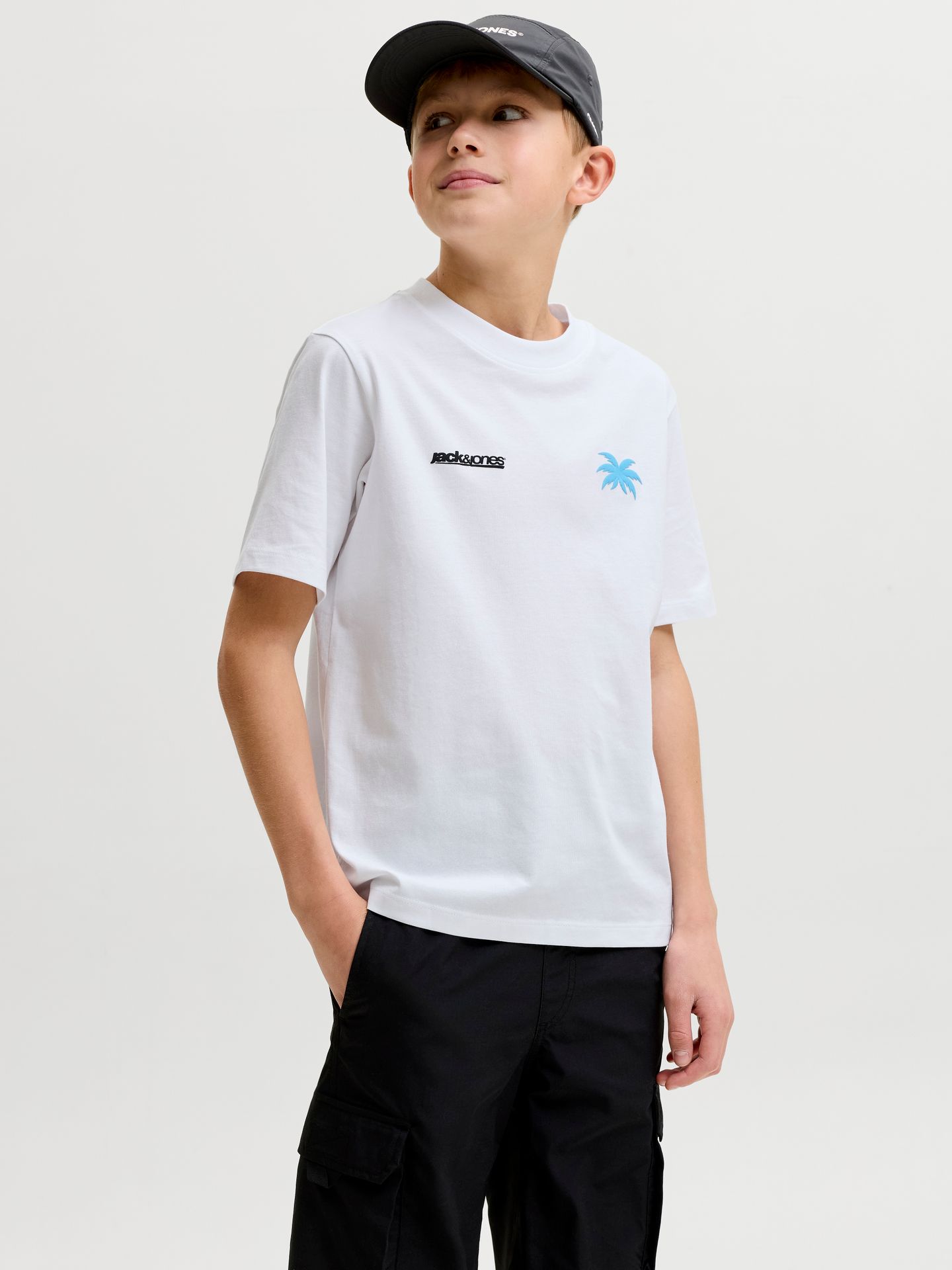 Jack & Jones JCOCLUB BACK IMAGERY TEE SS CN JNR Bright White 2900165995013