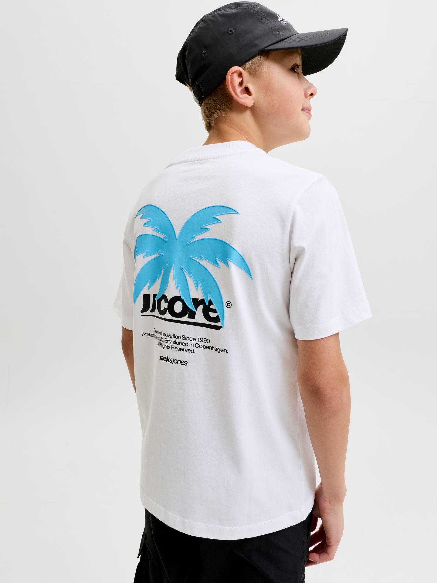 Jack & Jones JCOCLUB BACK IMAGERY TEE SS CN JNR Bright White 00118140-EKA26011400001494