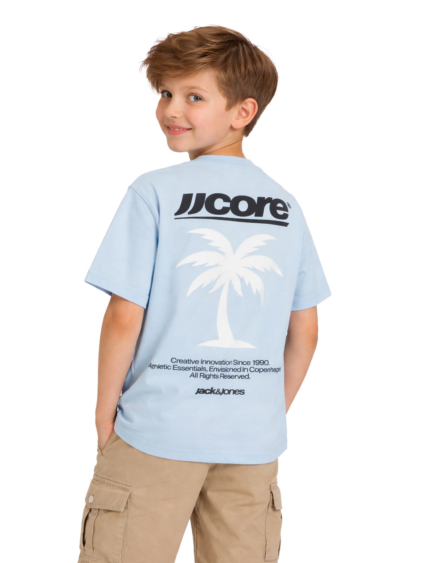 Jack & Jones JCOCLUB BACK IMAGERY TEE SS CN JNR Omphalodes 00118140-EKA26011400003451