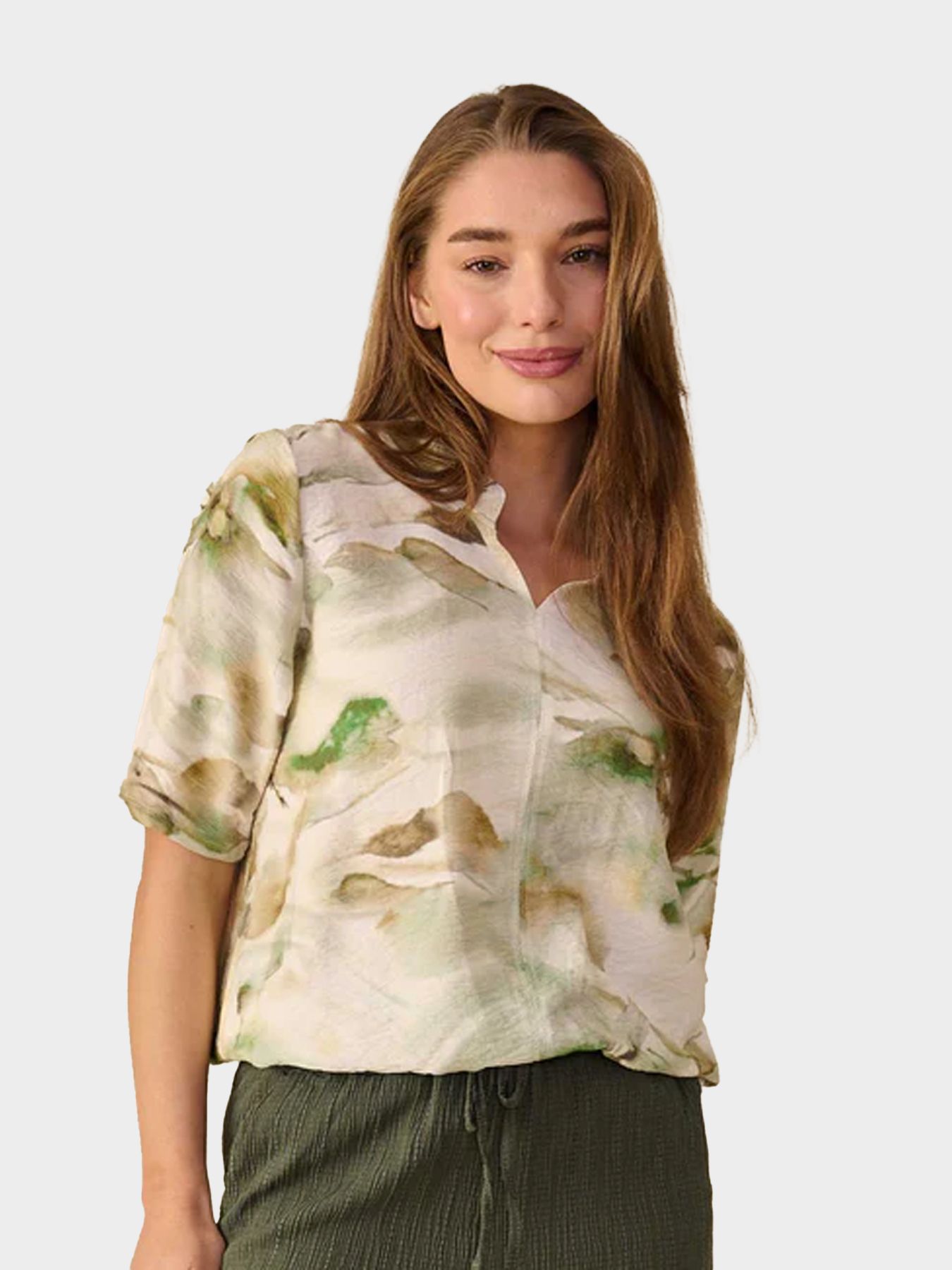 Fos Fashion 7689 Doortje aqua garden Army 00118148-ARMY