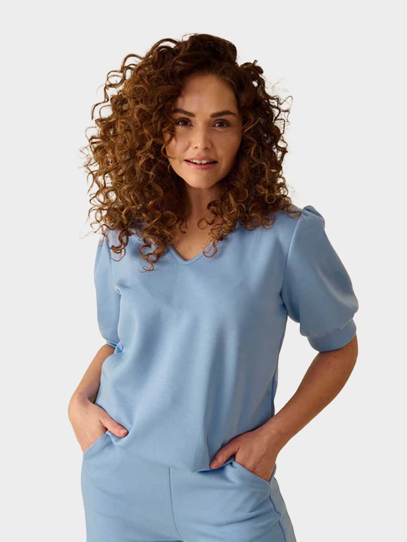Fos Fashion 7711 Jody uni Licht blauw 00118153-LIB